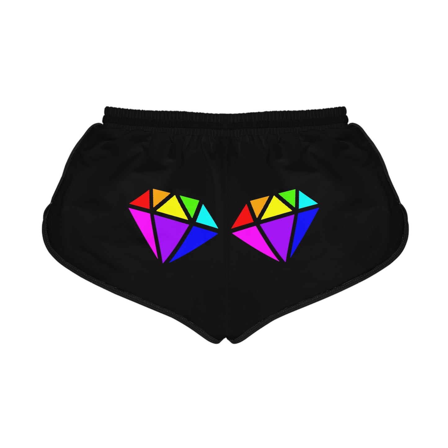 PRIDE Diamond Women's Relaxed Shorts Black