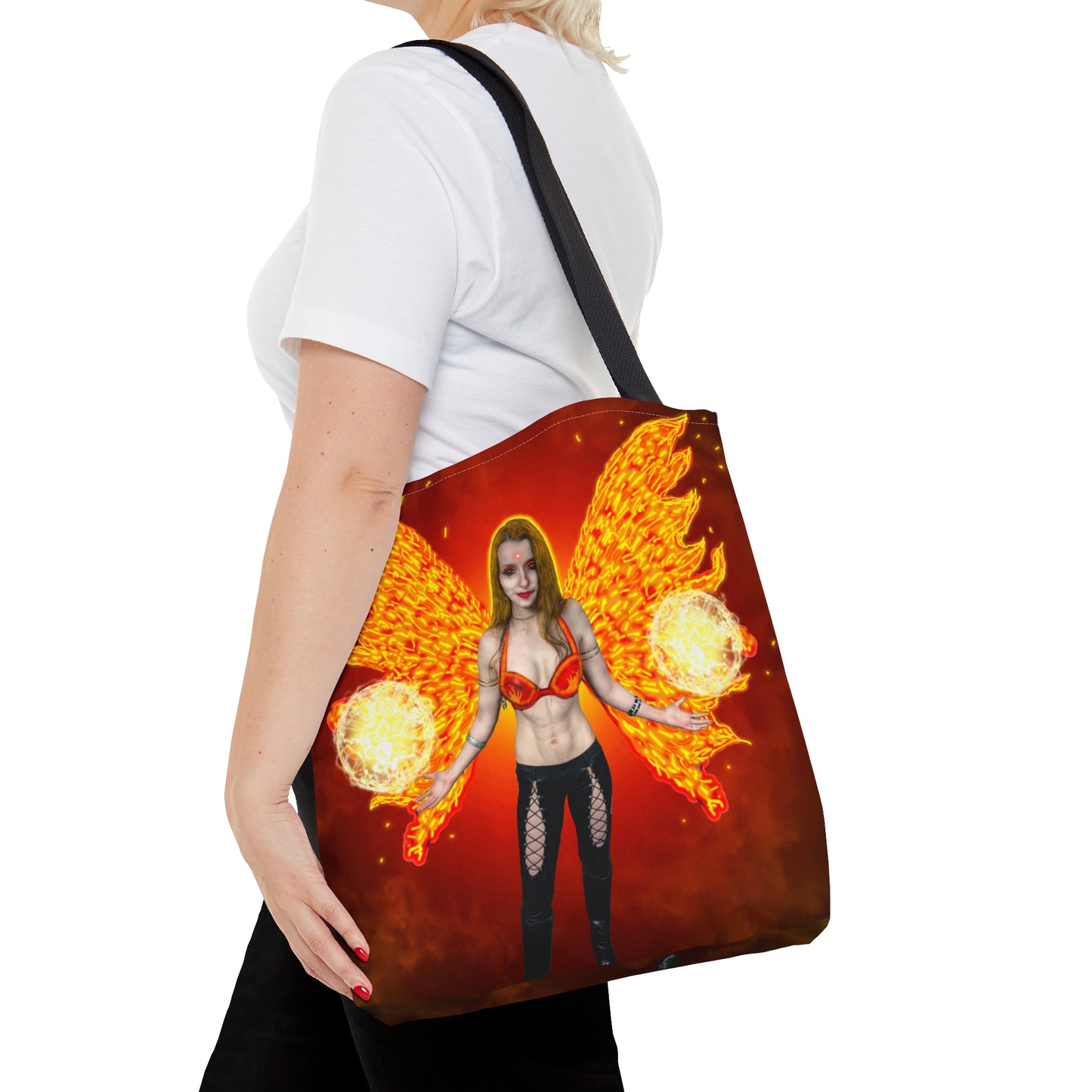 Mystic Fire Fairy Tote Bag