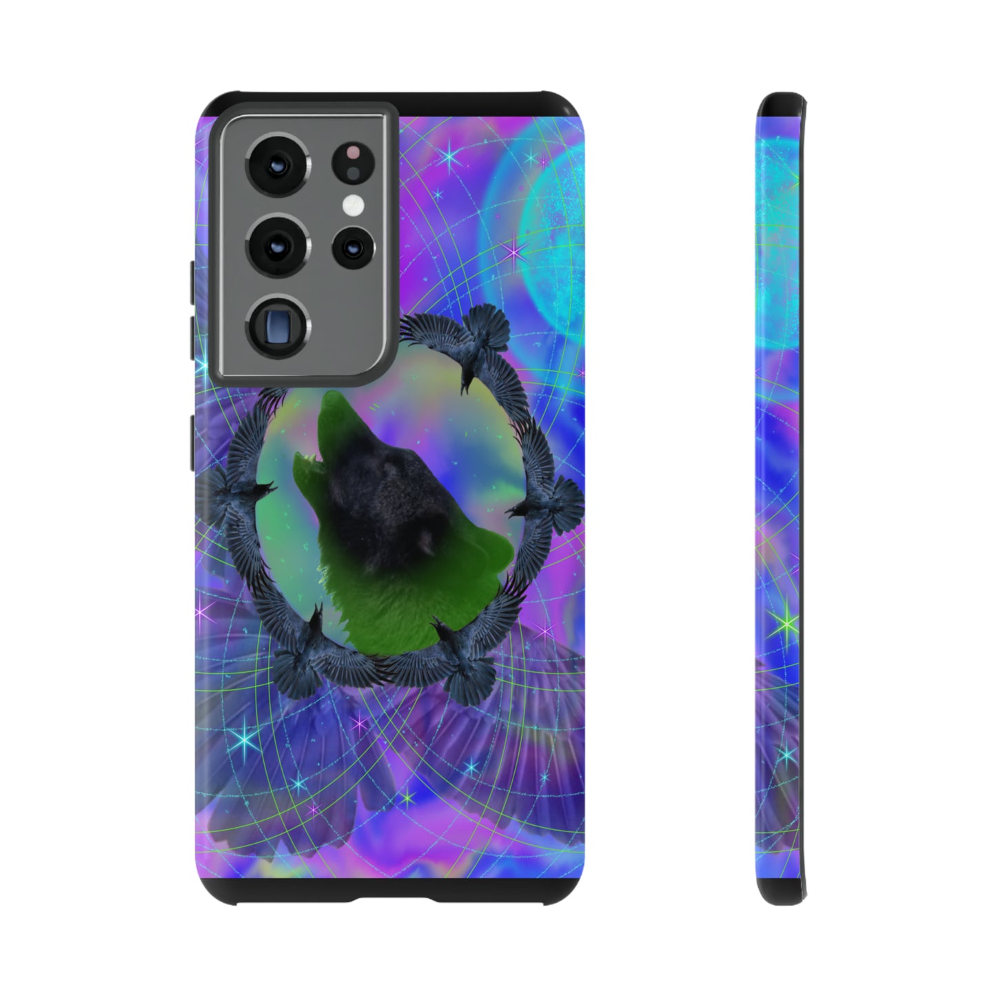 Mystic Wolf Protective Phone Case, Samsung, iPhone, Pixel, all sizes