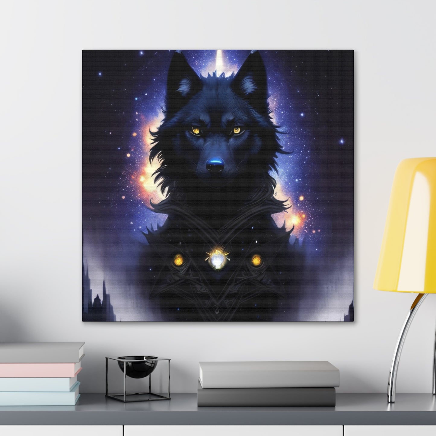 Wolf Spirit Guide, Canvas Art, Canvas Print, Wall Decor, Original Art, Unique Gifts