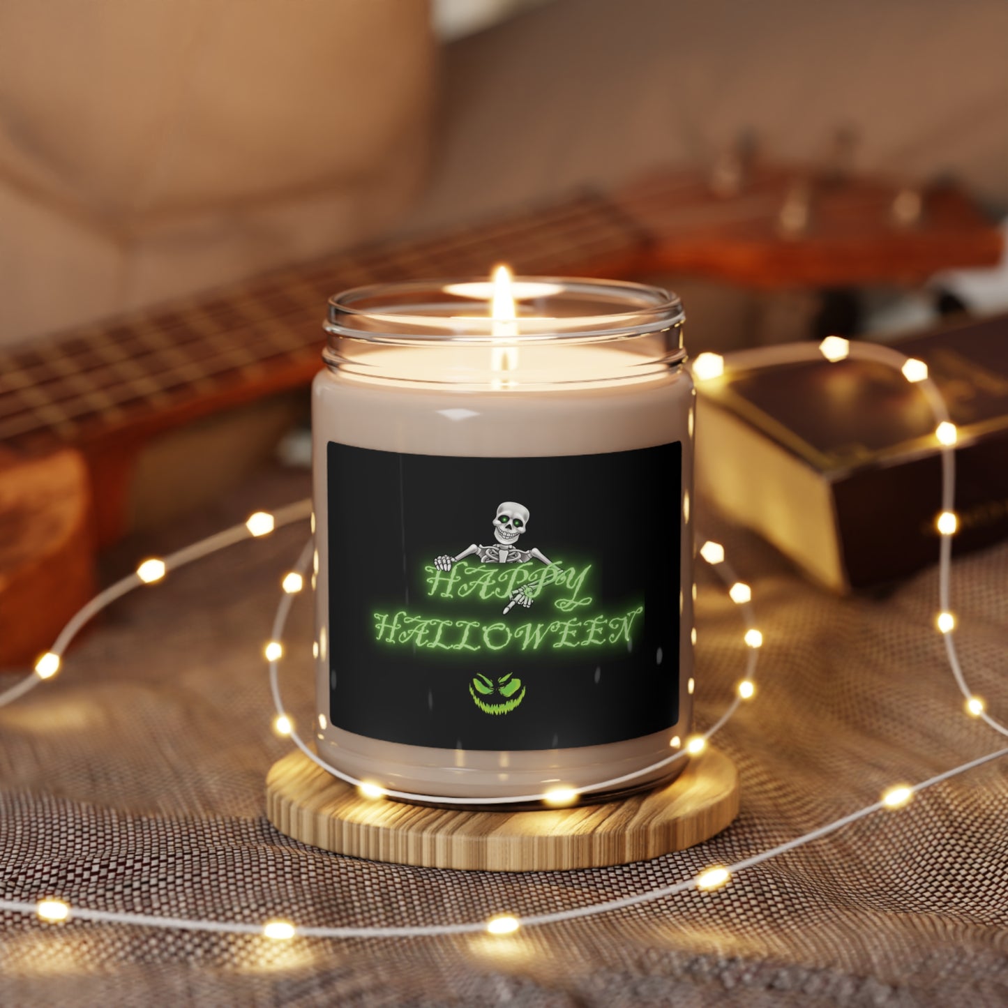 Happy Halloween Skeleton Scented Soy Candle, 9oz