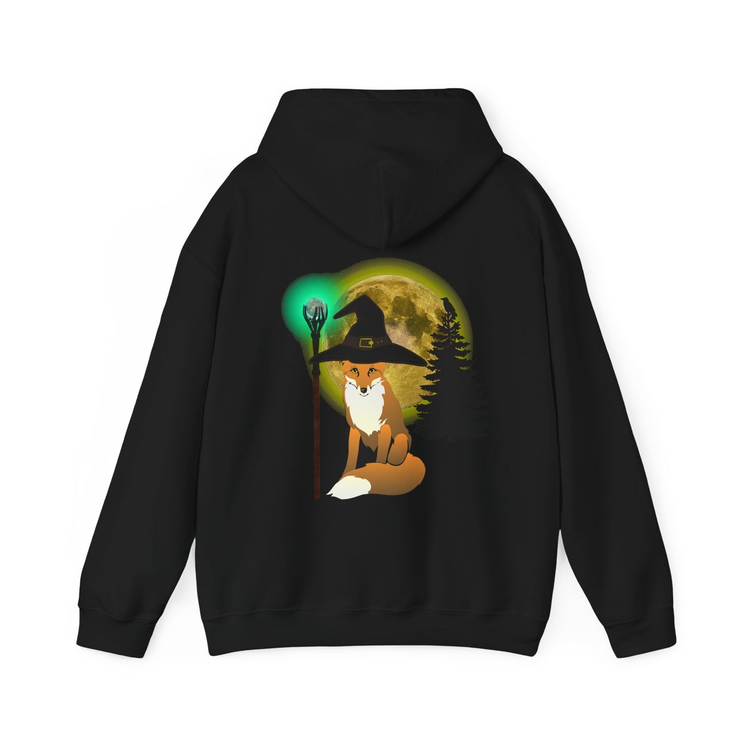 Unisex Heavy Blend™Trickster Fox Mage Hooded Halloween Sweatshirt