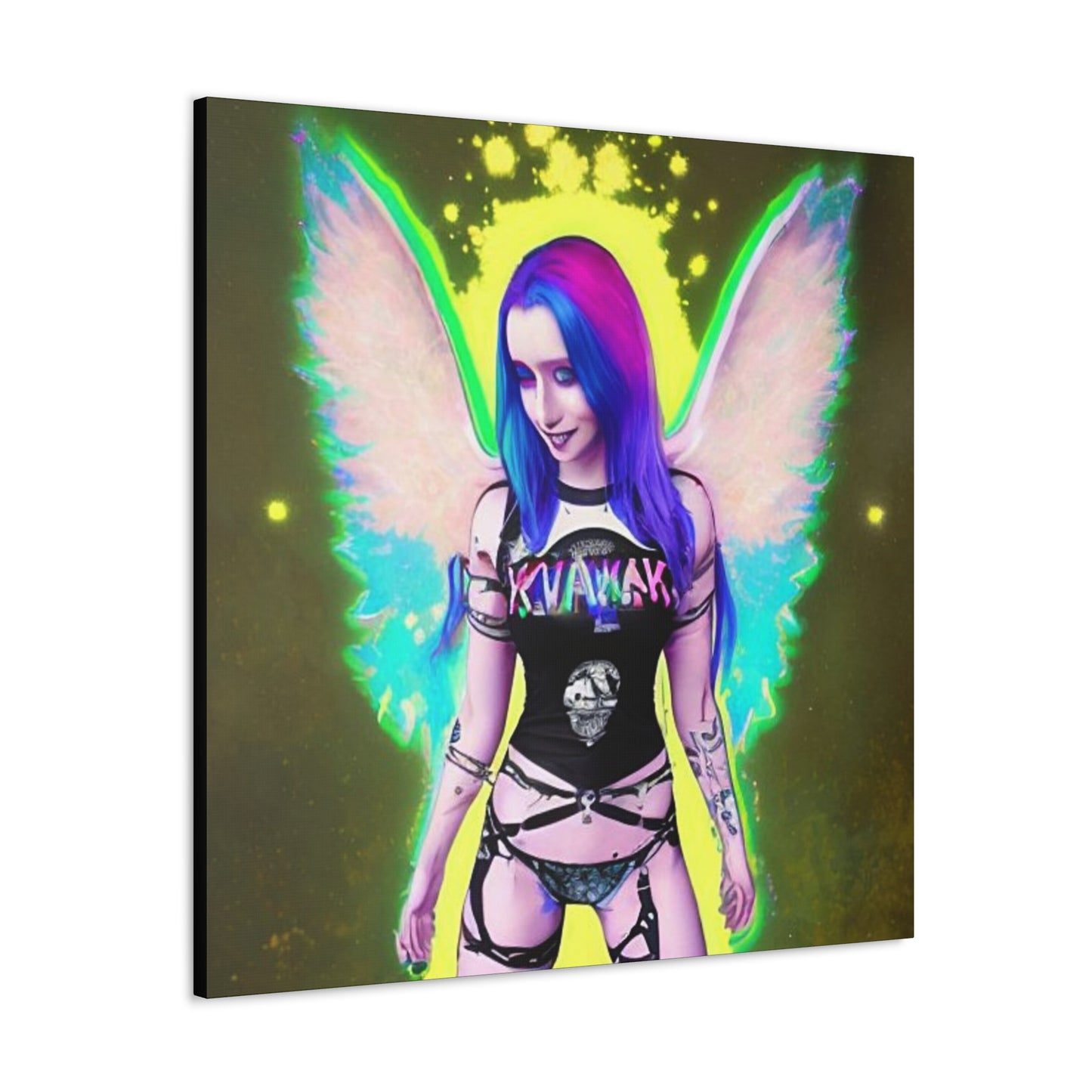 Kawai Anime Art, Canvas Print, Wall Art Original Art, Unique Gifts