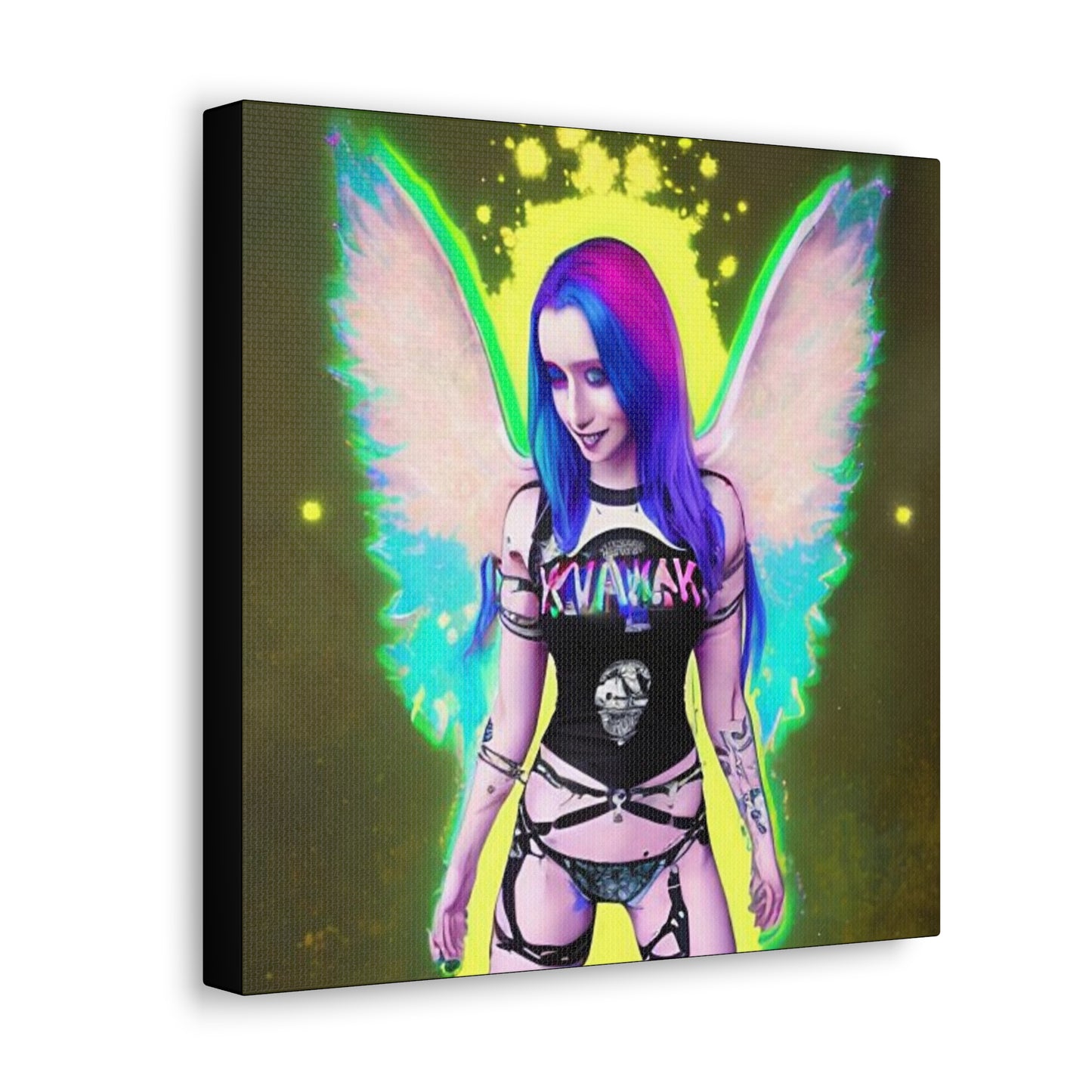Kawai Anime Art, Canvas Print, Wall Art Original Art, Unique Gifts