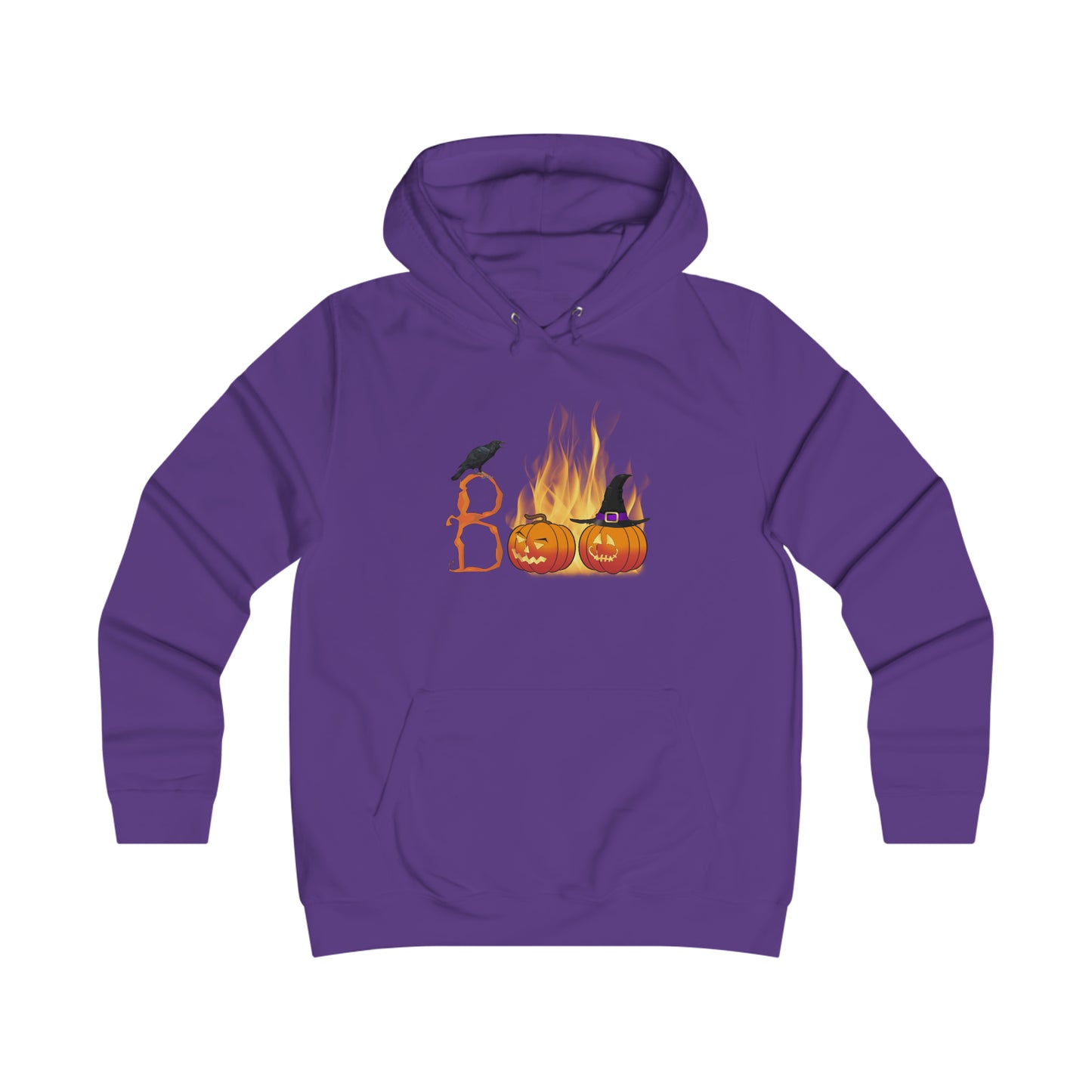 Girlie College Hoodie All Hallows Eve"Boo" Halloween Top