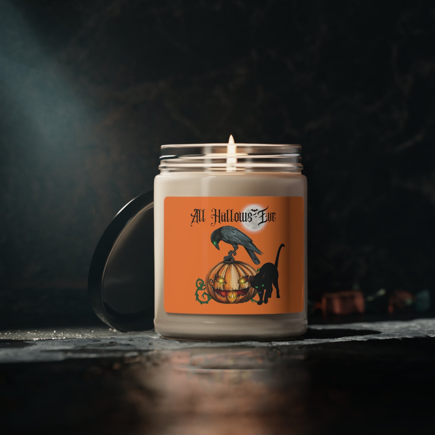Halloween Candle All Hallows Eve Scented Soy Candle, 9oz