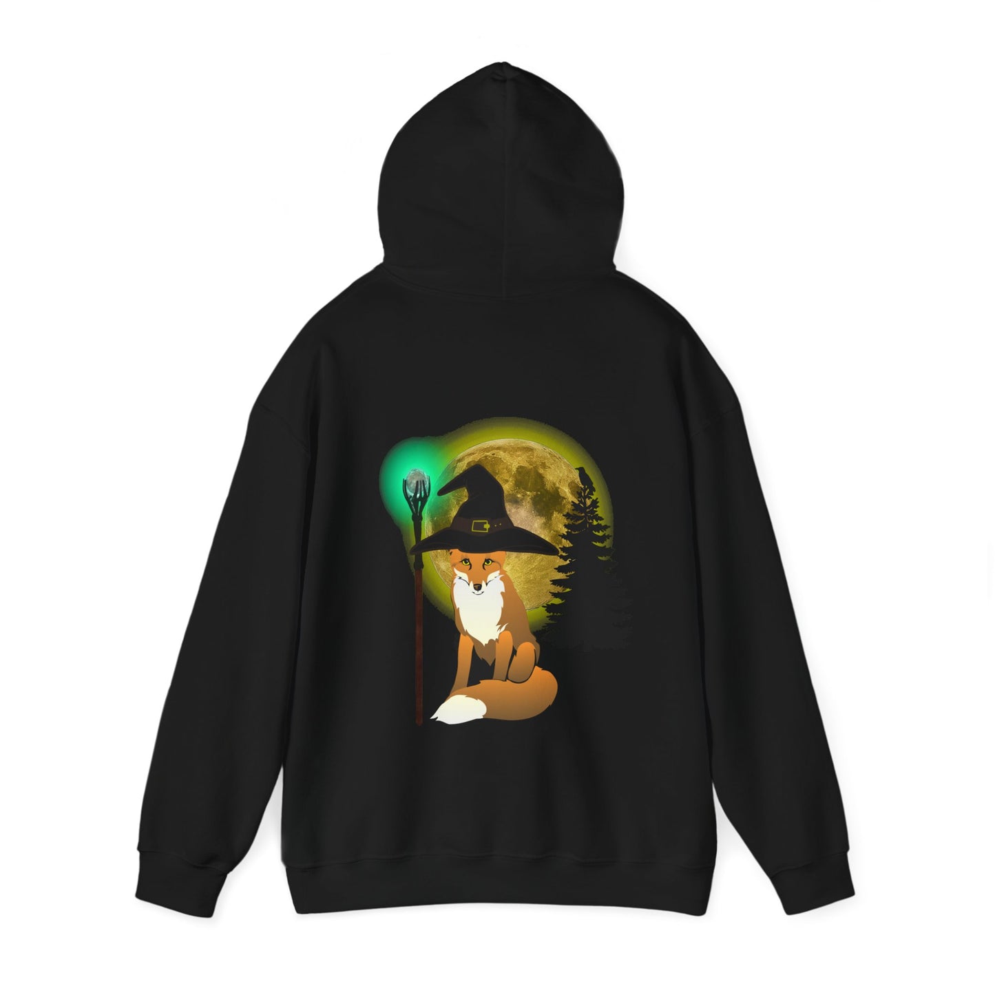 Unisex Heavy Blend™Trickster Fox Mage Hooded Halloween Sweatshirt
