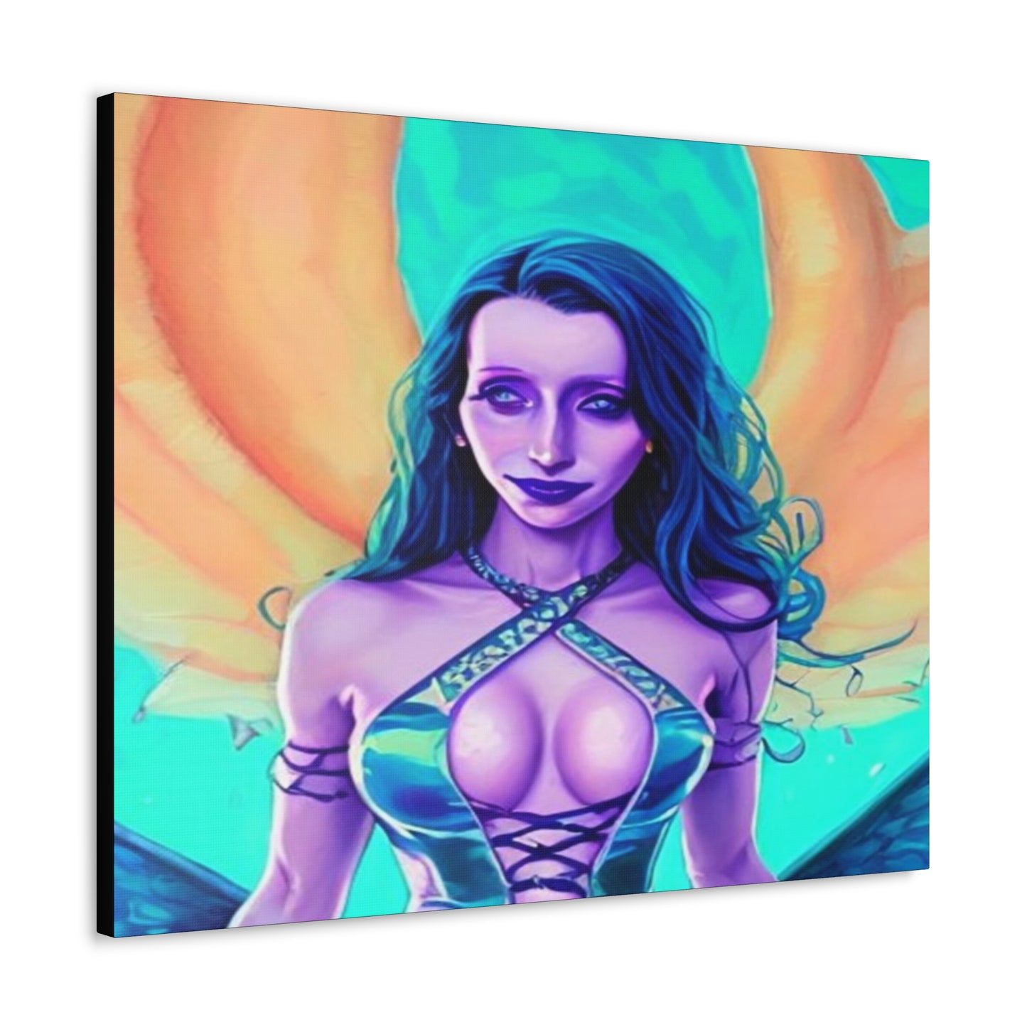 Circe, Greek Goddess Of The Sea, Canvas Art, Fantasy Art, Unique Gift, Original Art