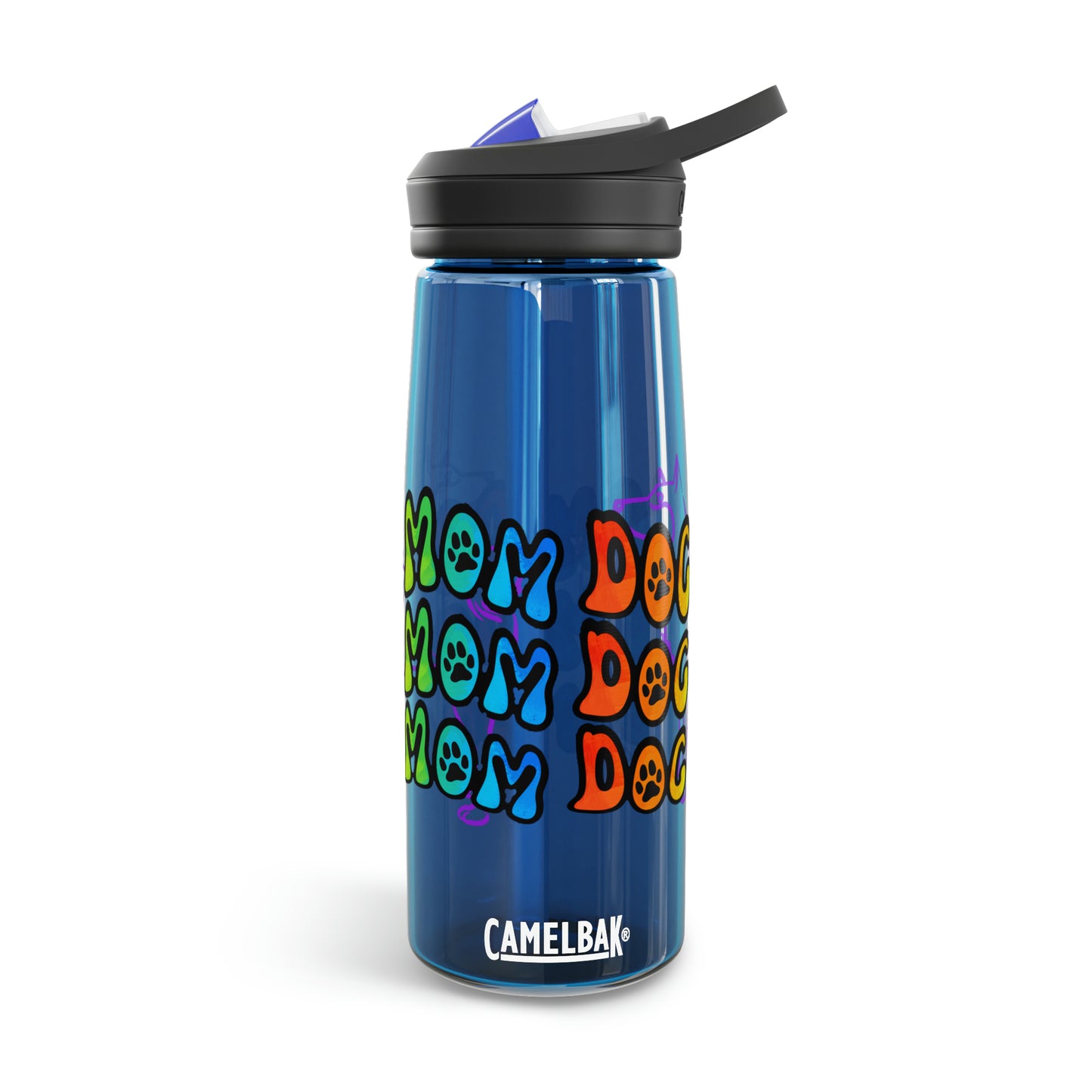 Dog Mom Water Bottle, 25oz
