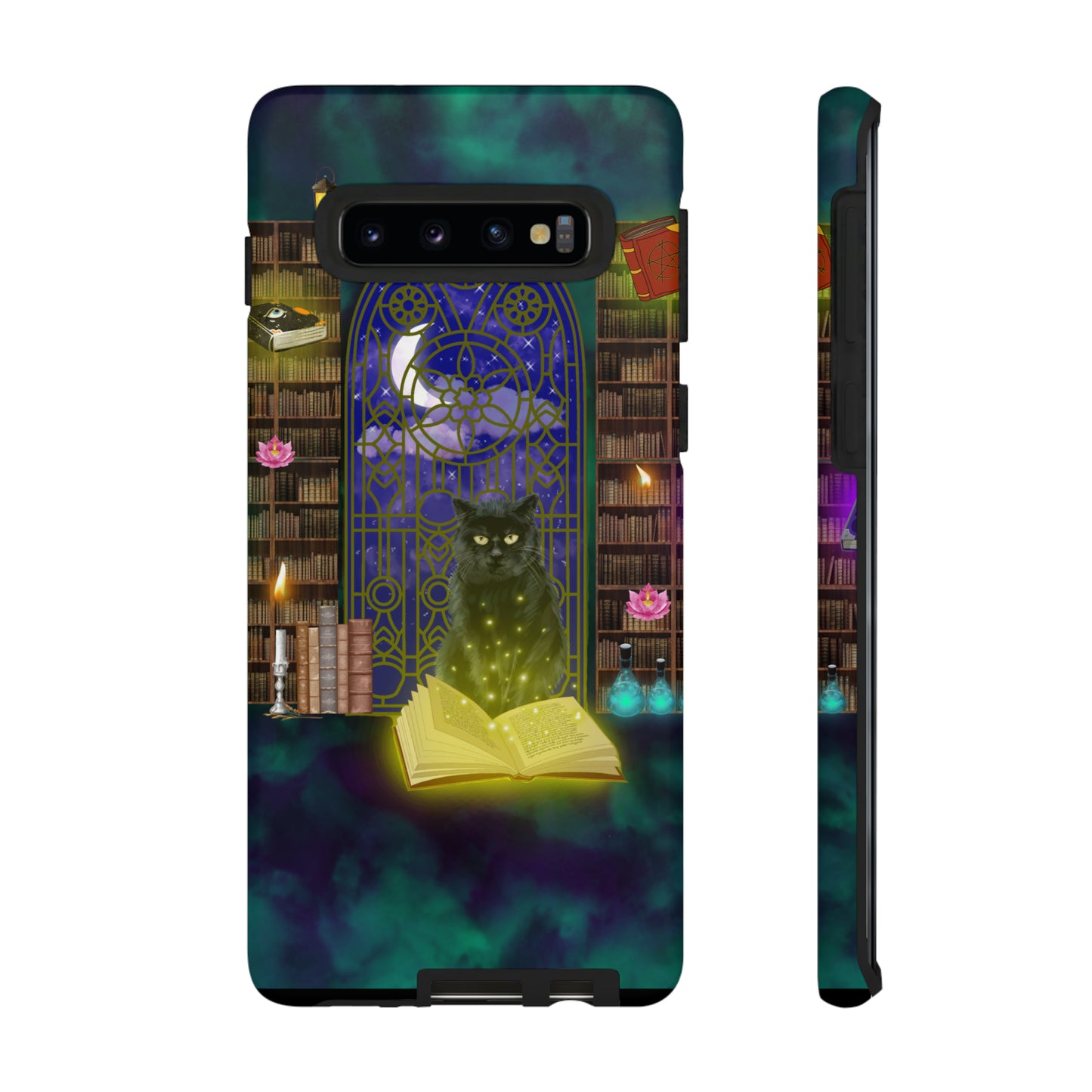 Mystic Cat Protective Phone Case, Samsung, iPhone, Pixel, all sizes