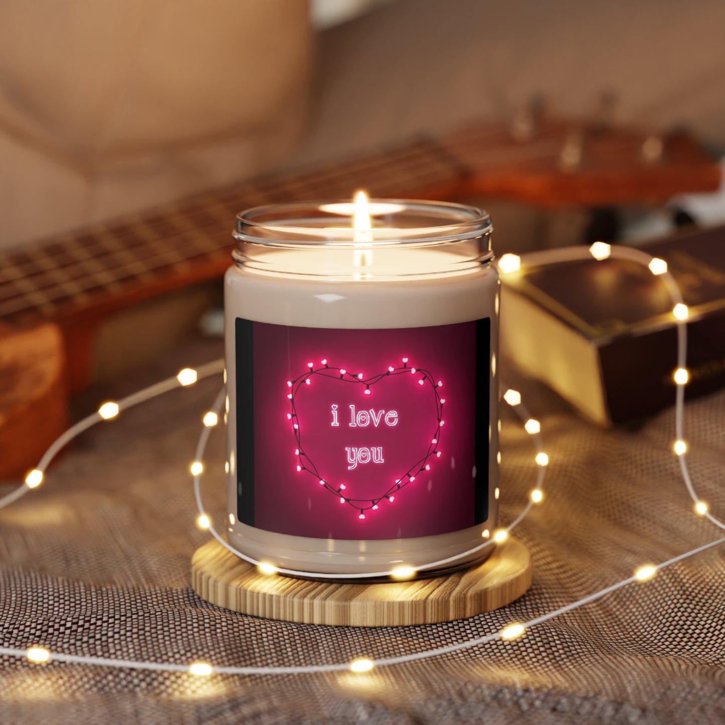 I Love You, Scented Soy Candle, 9oz, Valentines Day Gift
