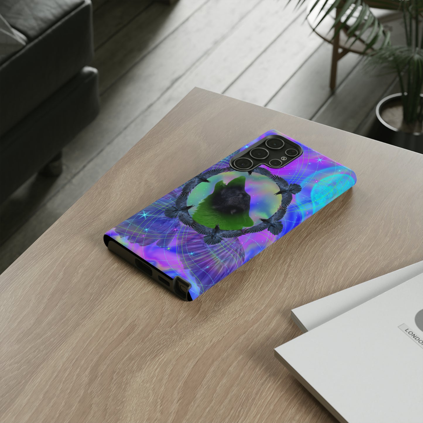 Mystic Wolf Protective Phone Case, Samsung, iPhone, Pixel, all sizes