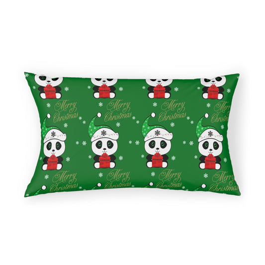 Merry Christmas Panda Pillow case
