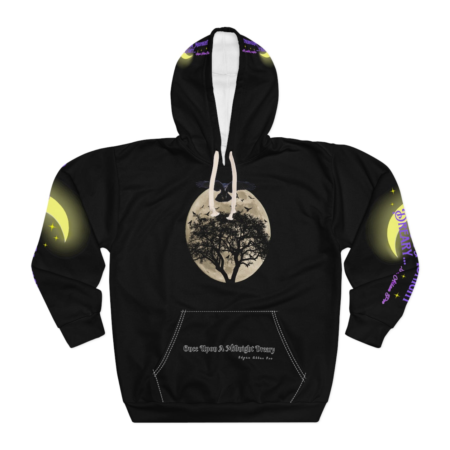 "Once upon A Midnight Dreary " Edgar Allan Poe Halloween Pullover Hoodie