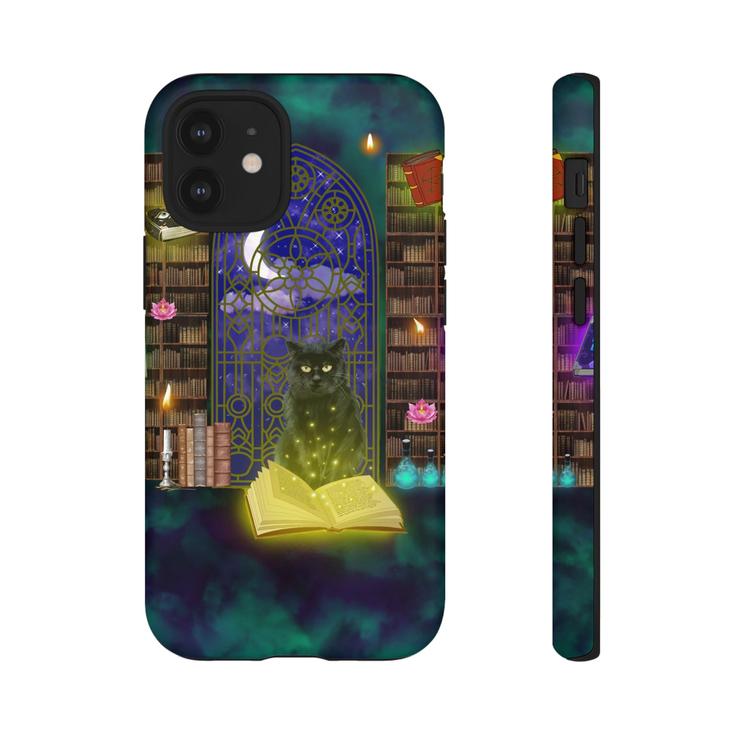 Mystic Cat Protective Phone Case, Samsung, iPhone, Pixel, all sizes