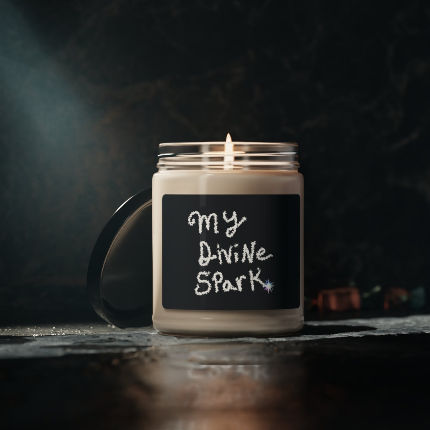 My Divine Spark, Scented Soy Candle, 9oz, Candle Pun, Valentines Day Gift