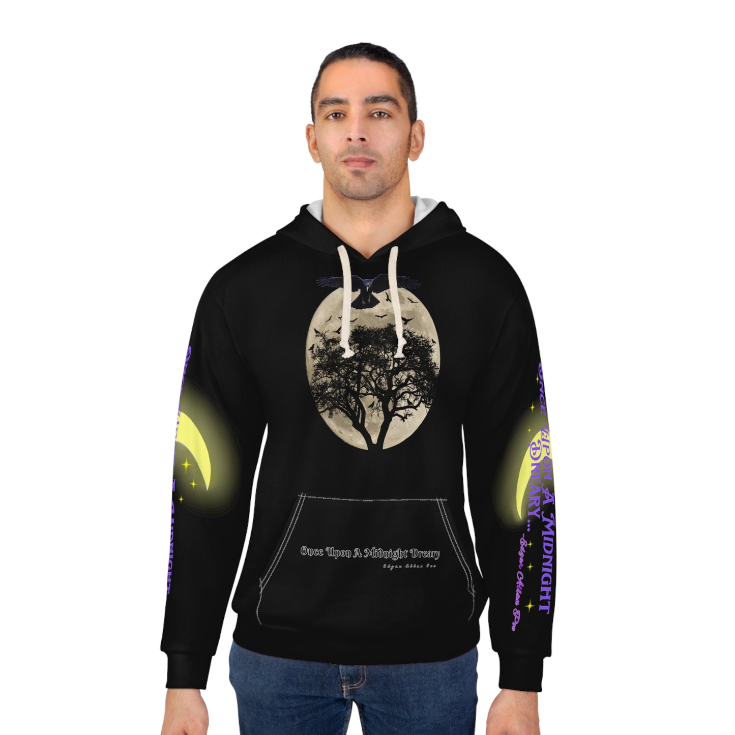"Once upon A Midnight Dreary " Edgar Allan Poe Halloween Pullover Hoodie