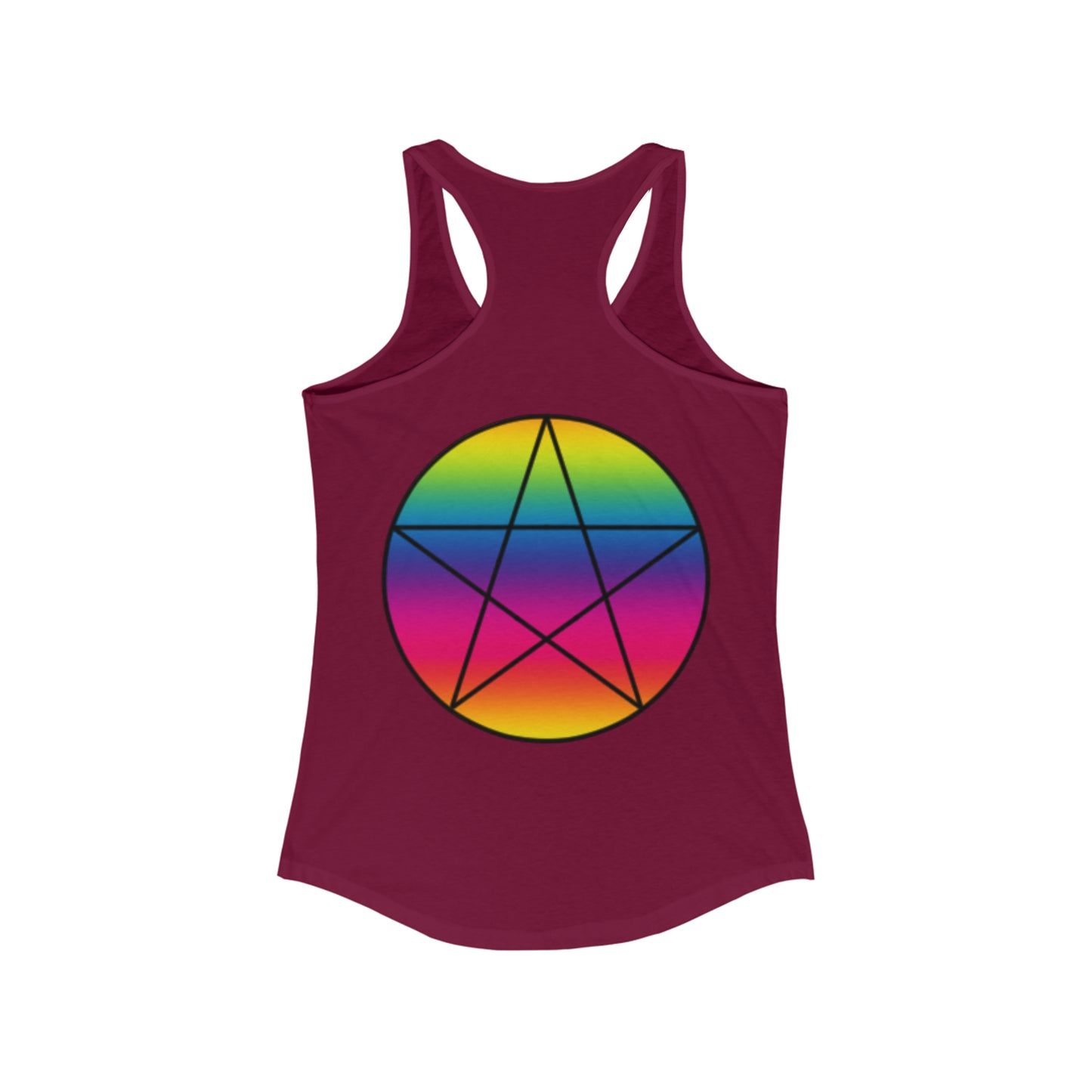 PRIDE Pentagram Women's Ideal Racerback Tank