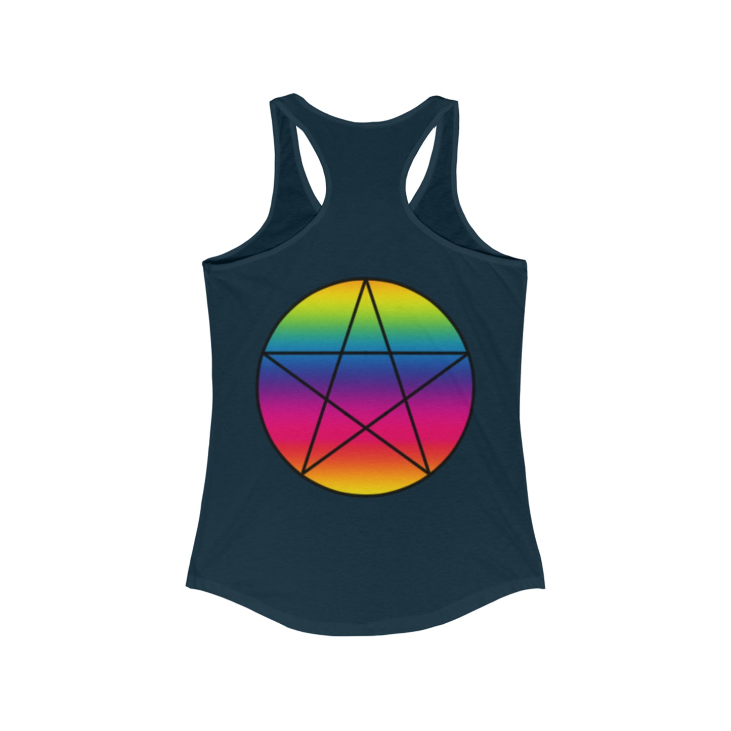PRIDE Pentagram Women's Ideal Racerback Tank