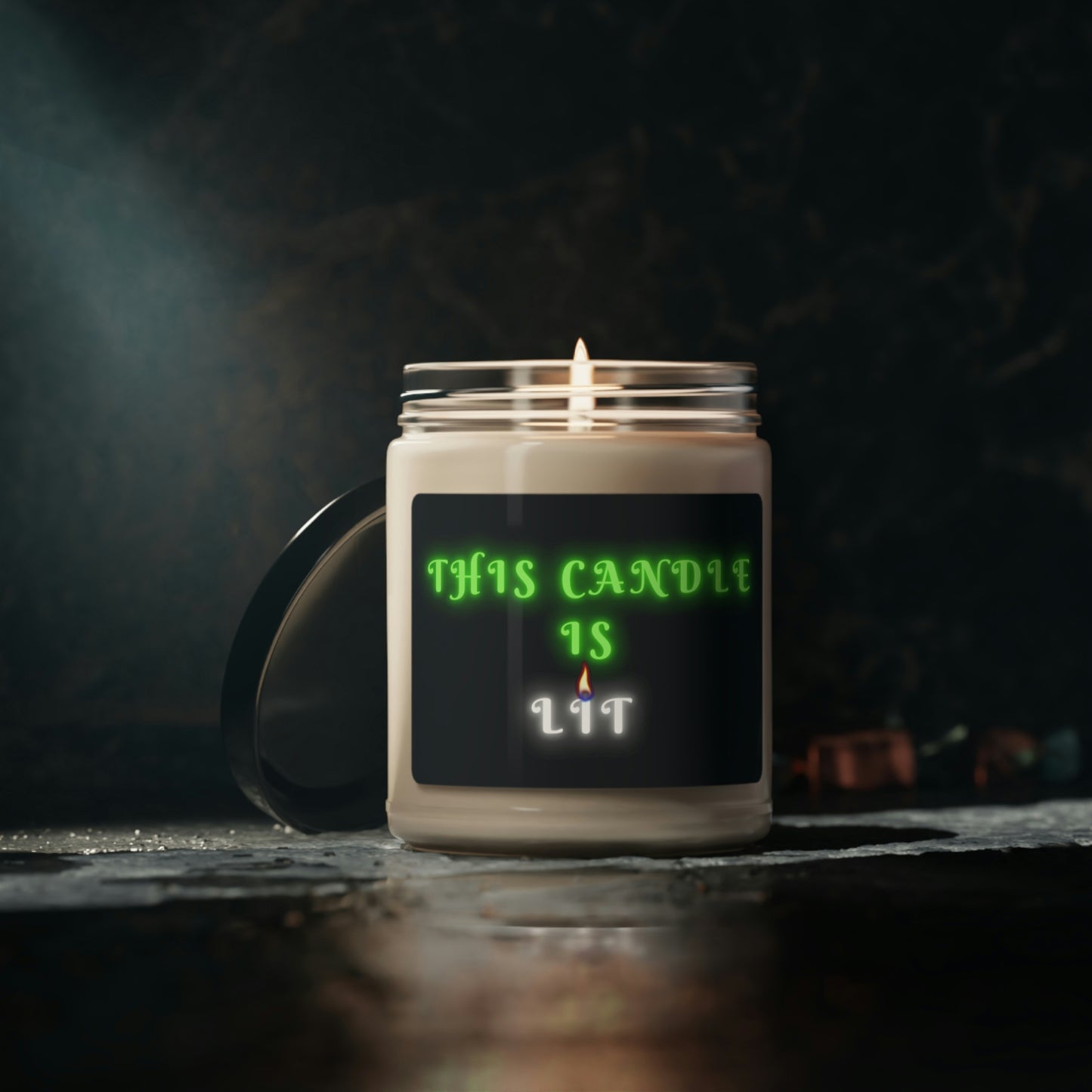 This Candle Is Lit, Scented Soy Candle, 9oz Candle Pun. Silly Gift