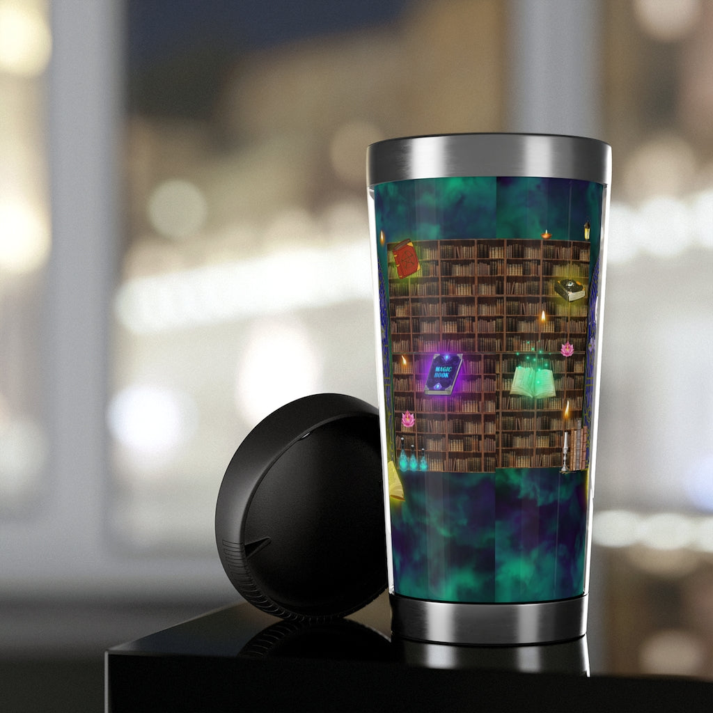 Mystic Cat Halloween Travel Mug with Insert