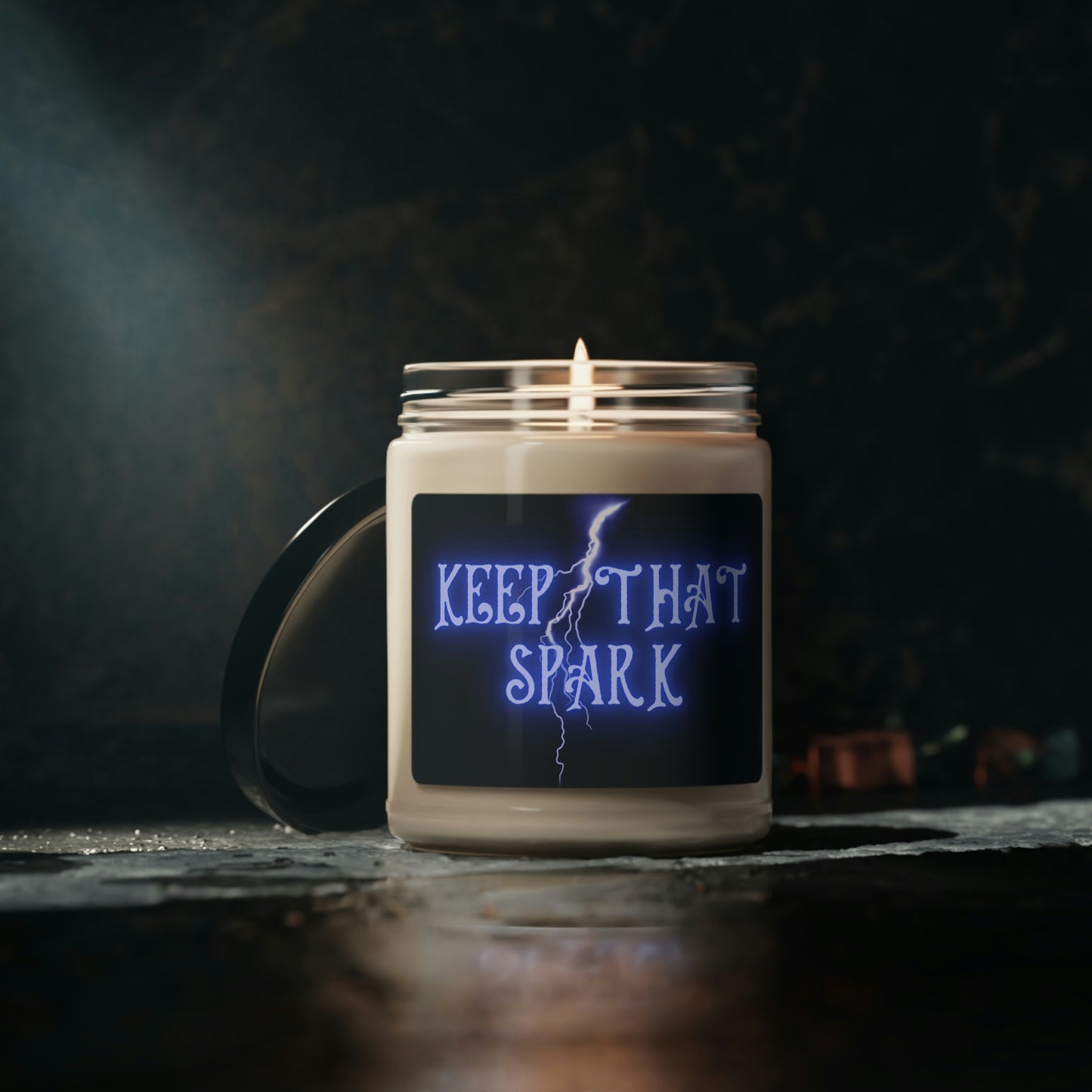 Keep That Spark, Scented Soy Candle, 9oz, Candle Pun, Valentines Day Gift