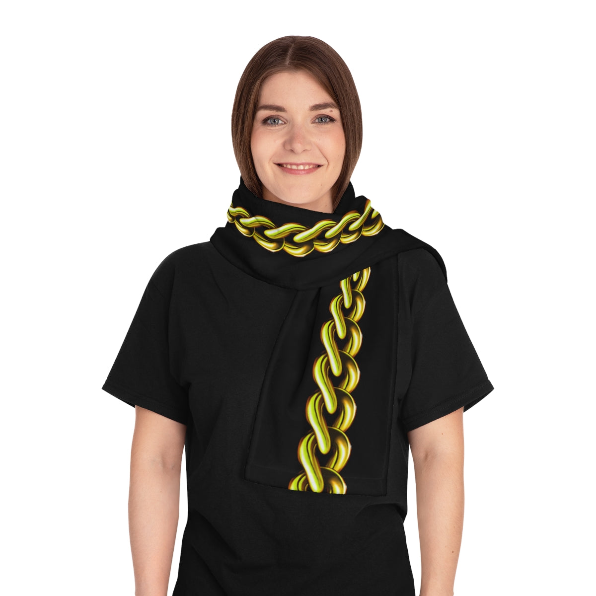 Gold Chain Winter Scarf
