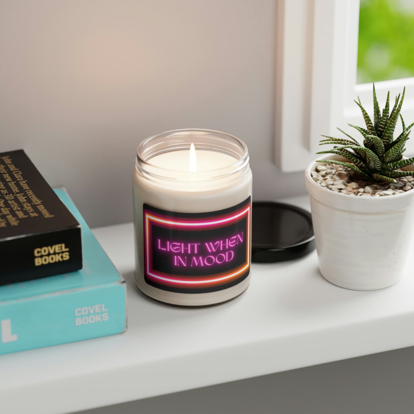Light When In Mood, Scented Soy Candle, 9oz, Funny Candle Humor, Valentines Day Gift
