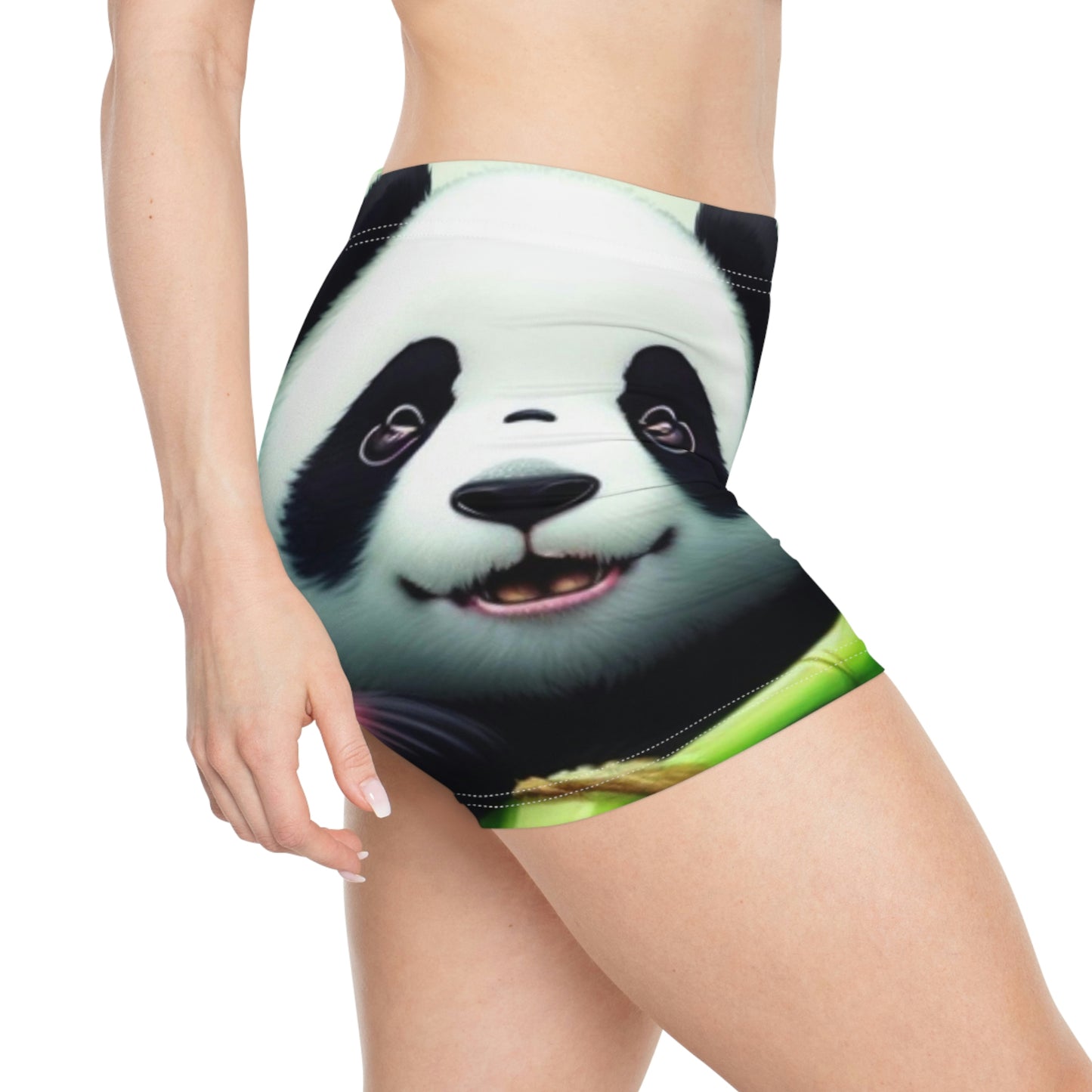 Cute Panda Summer Shorts, Womens