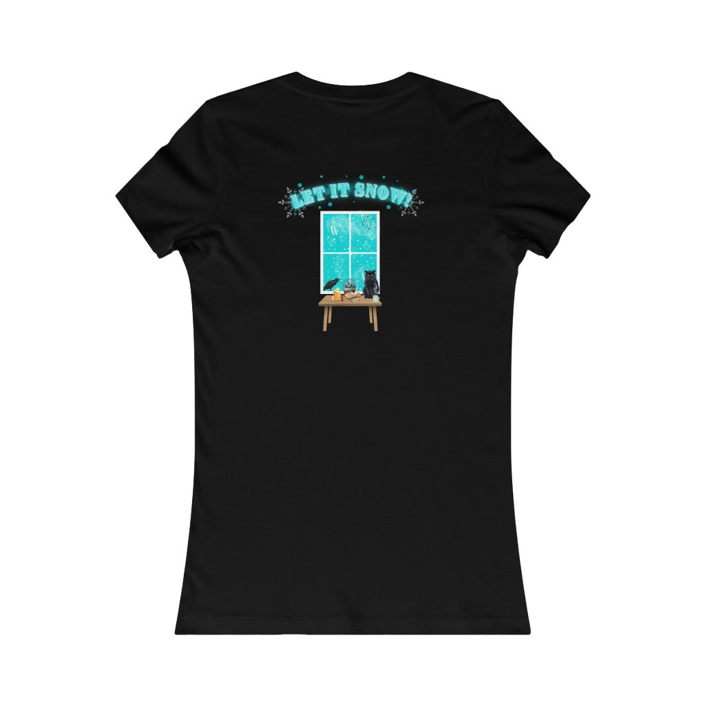 Women's Favorite Tee Let it snow Christmas Top