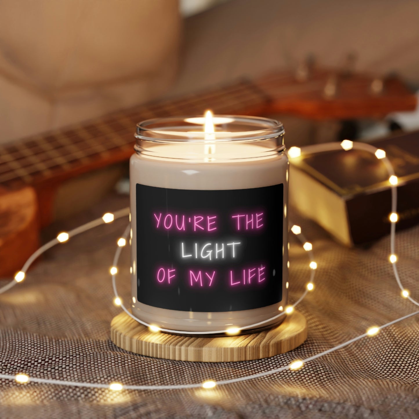 Youre The Light Of My Life, Scented Soy Candle, 9oz, Cute Candle Pun, Valentines Day Gift