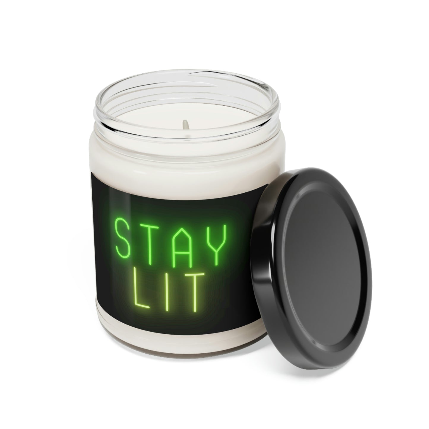 Stay Lit, Scented Soy Candle, 9oz, Funny Candle Pun, Valentines Day Gift