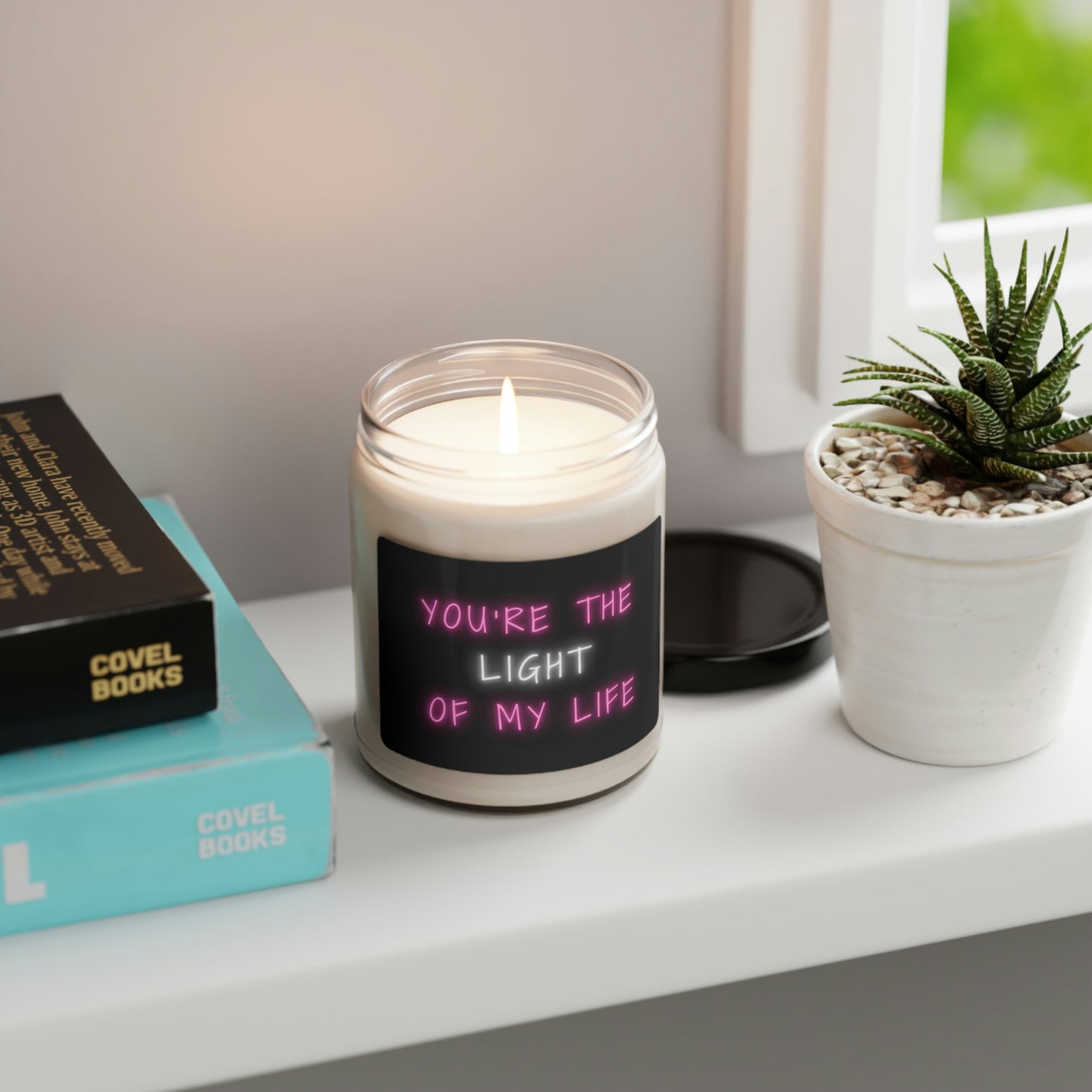 Youre The Light Of My Life, Scented Soy Candle, 9oz, Cute Candle Pun, Valentines Day Gift