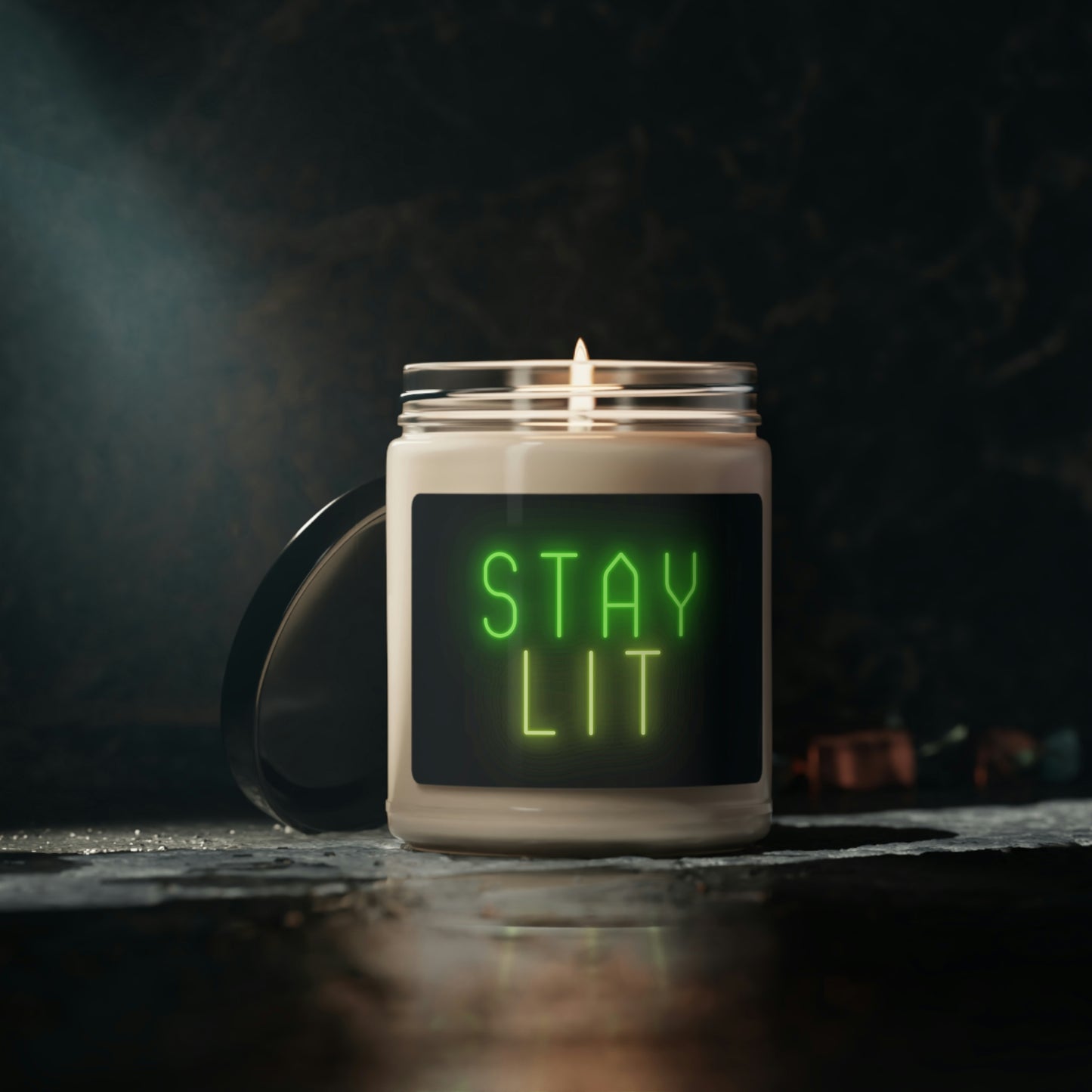 Stay Lit, Scented Soy Candle, 9oz, Funny Candle Pun, Valentines Day Gift
