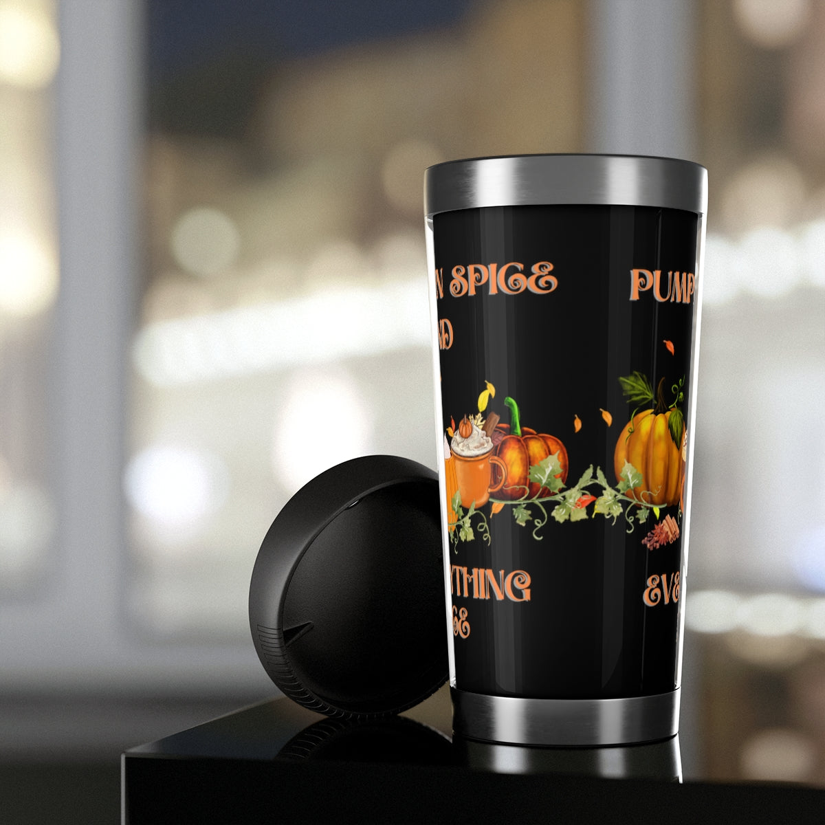 Pumpkin Spice and Everything Nice Halloween Travel Mug with Insert