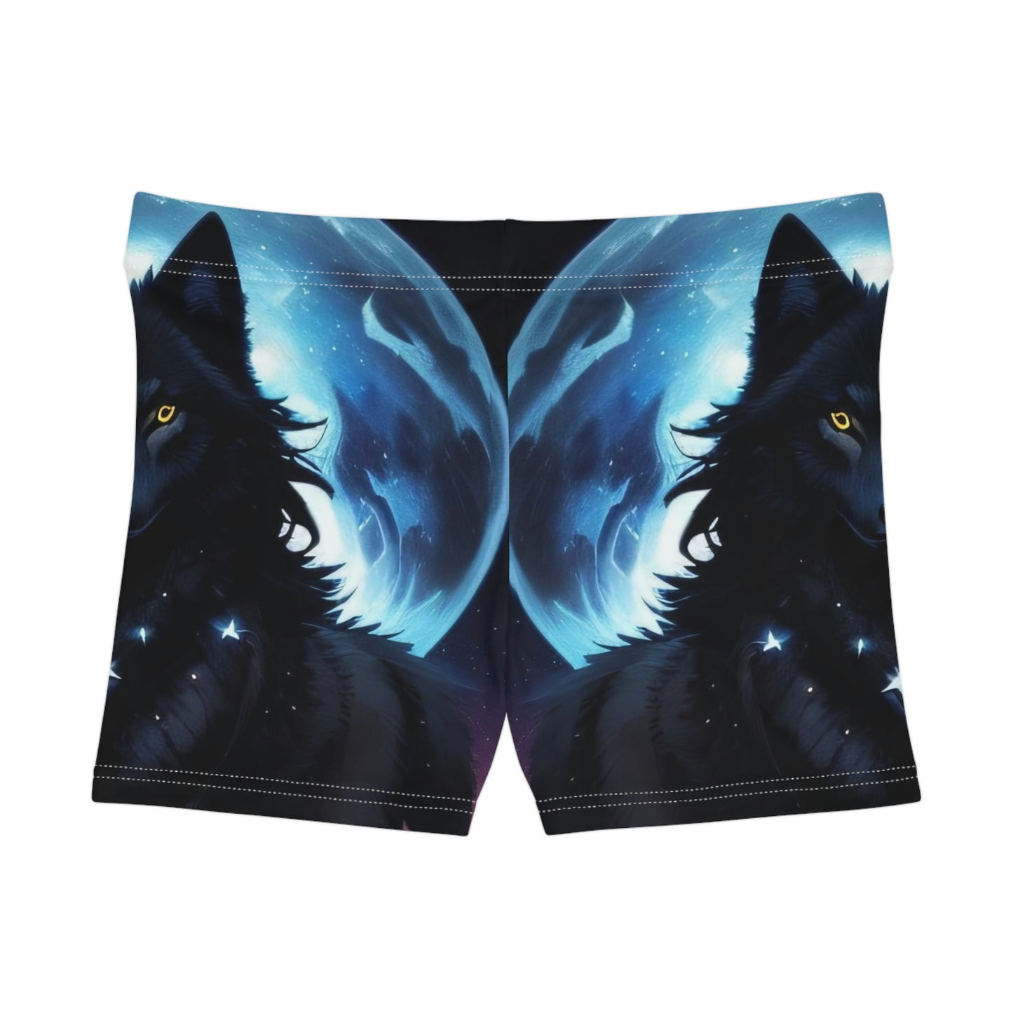 Moon Wolf Summer Shorts, Womens