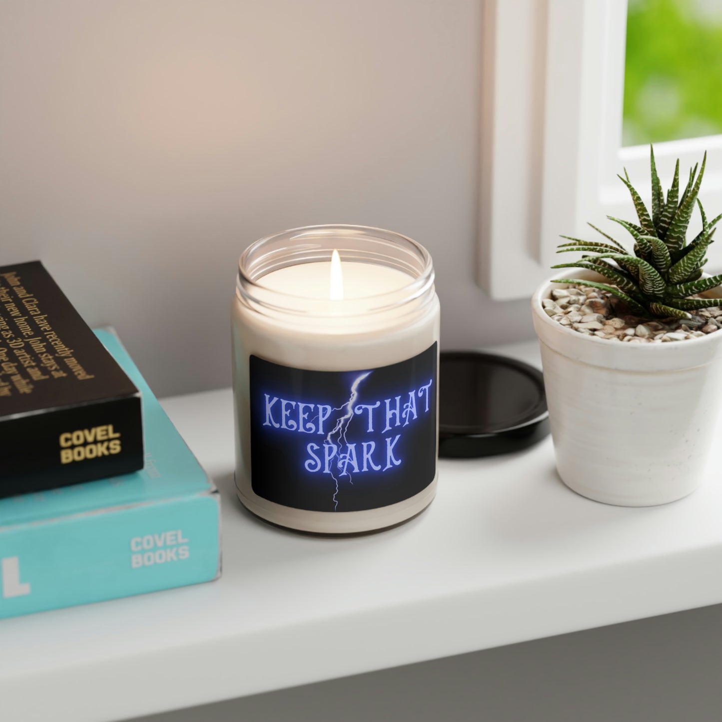 Keep That Spark, Scented Soy Candle, 9oz, Candle Pun, Valentines Day Gift