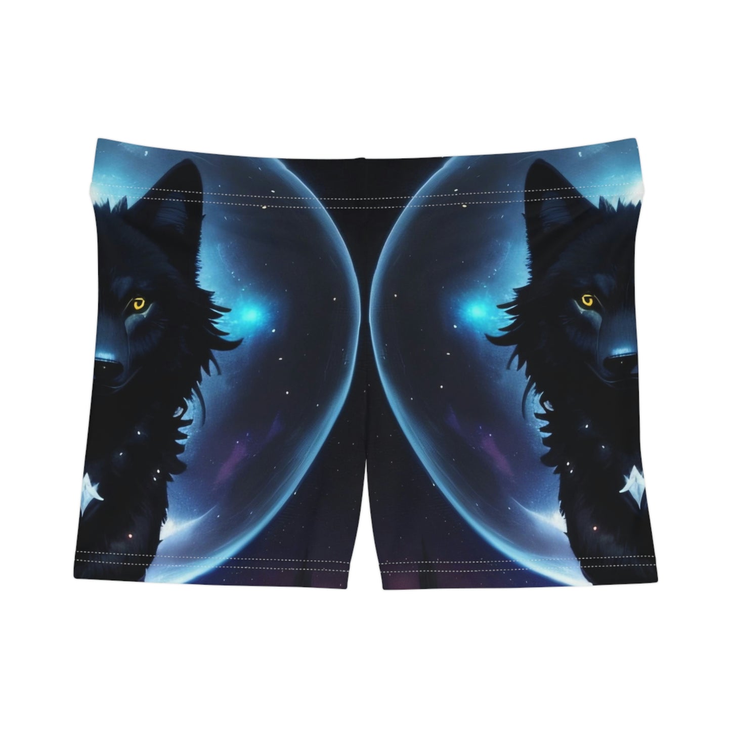 Moon Wolf Summer Shorts, Womens