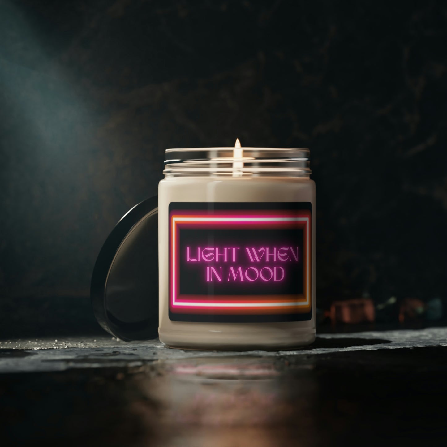 Light When In Mood, Scented Soy Candle, 9oz, Funny Candle Humor, Valentines Day Gift