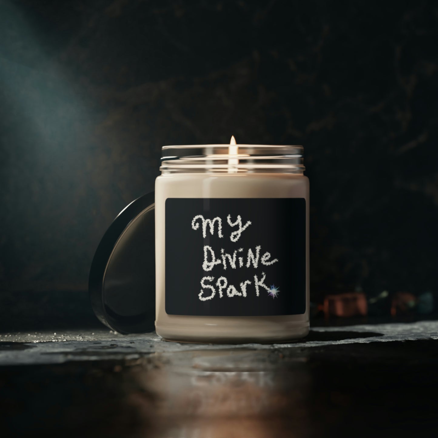 My Divine Spark, Scented Soy Candle, 9oz, Candle Pun, Valentines Day Gift