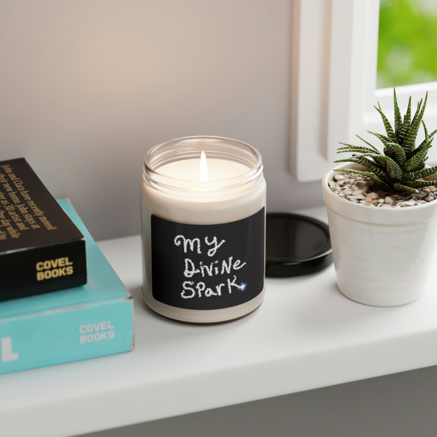 My Divine Spark, Scented Soy Candle, 9oz, Candle Pun, Valentines Day Gift