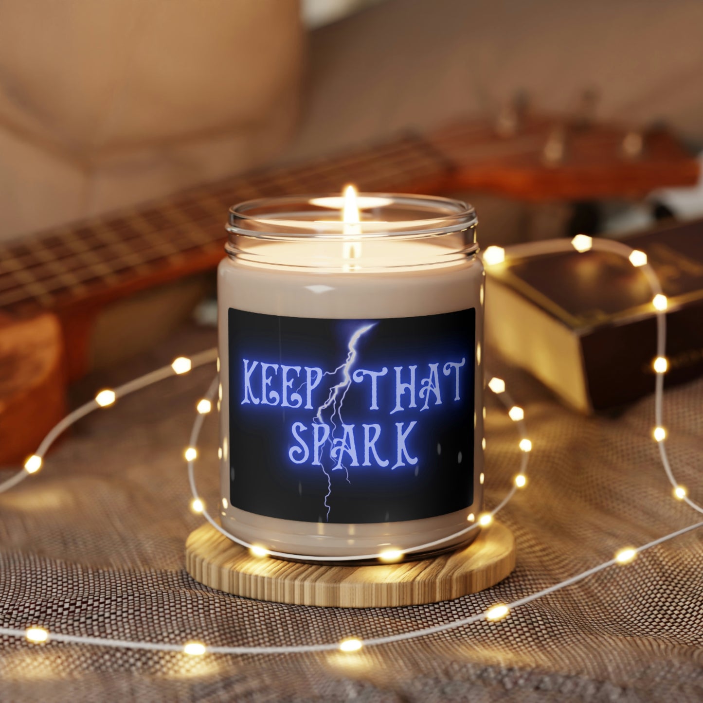 Keep That Spark, Scented Soy Candle, 9oz, Candle Pun, Valentines Day Gift