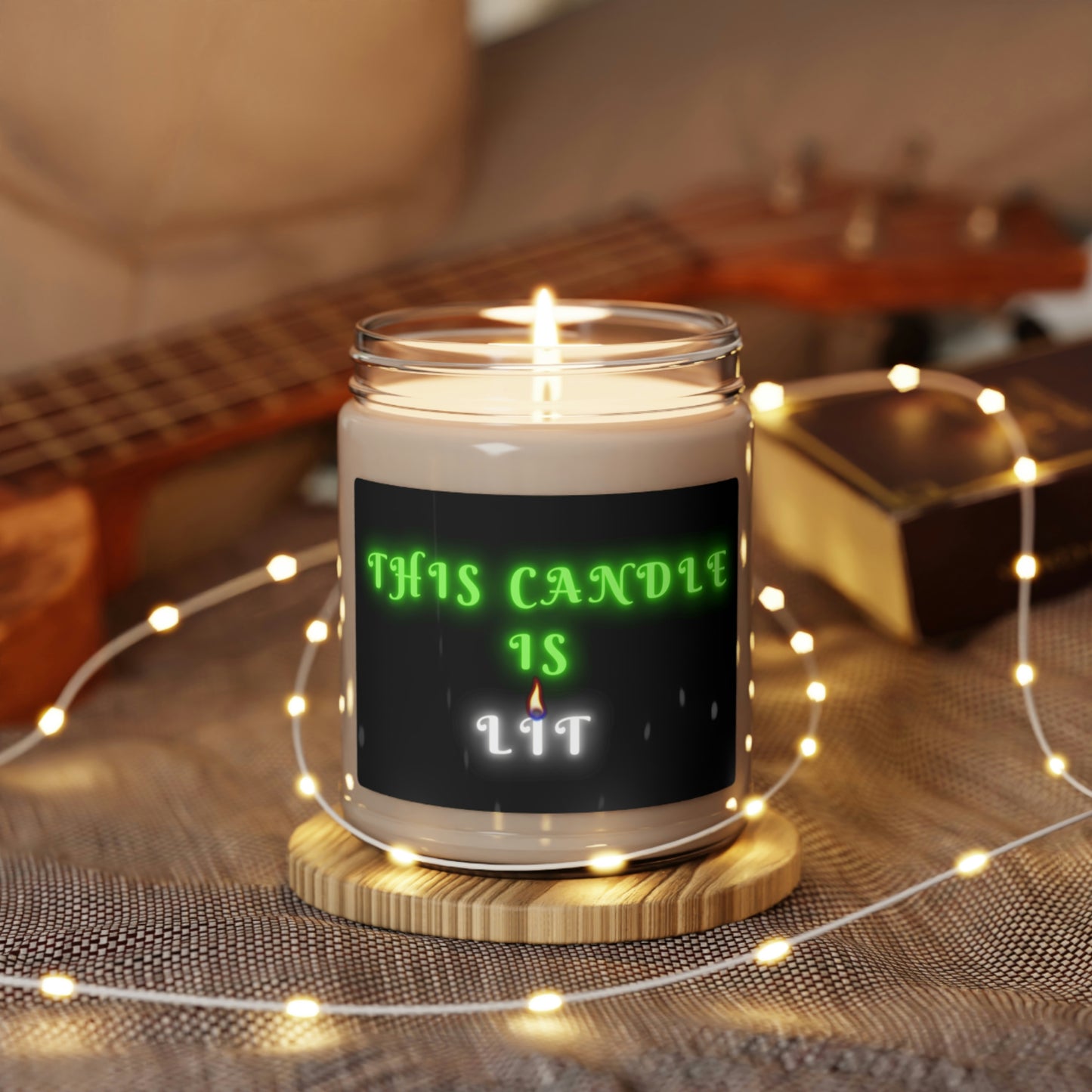 This Candle Is Lit, Scented Soy Candle, 9oz Candle Pun. Silly Gift