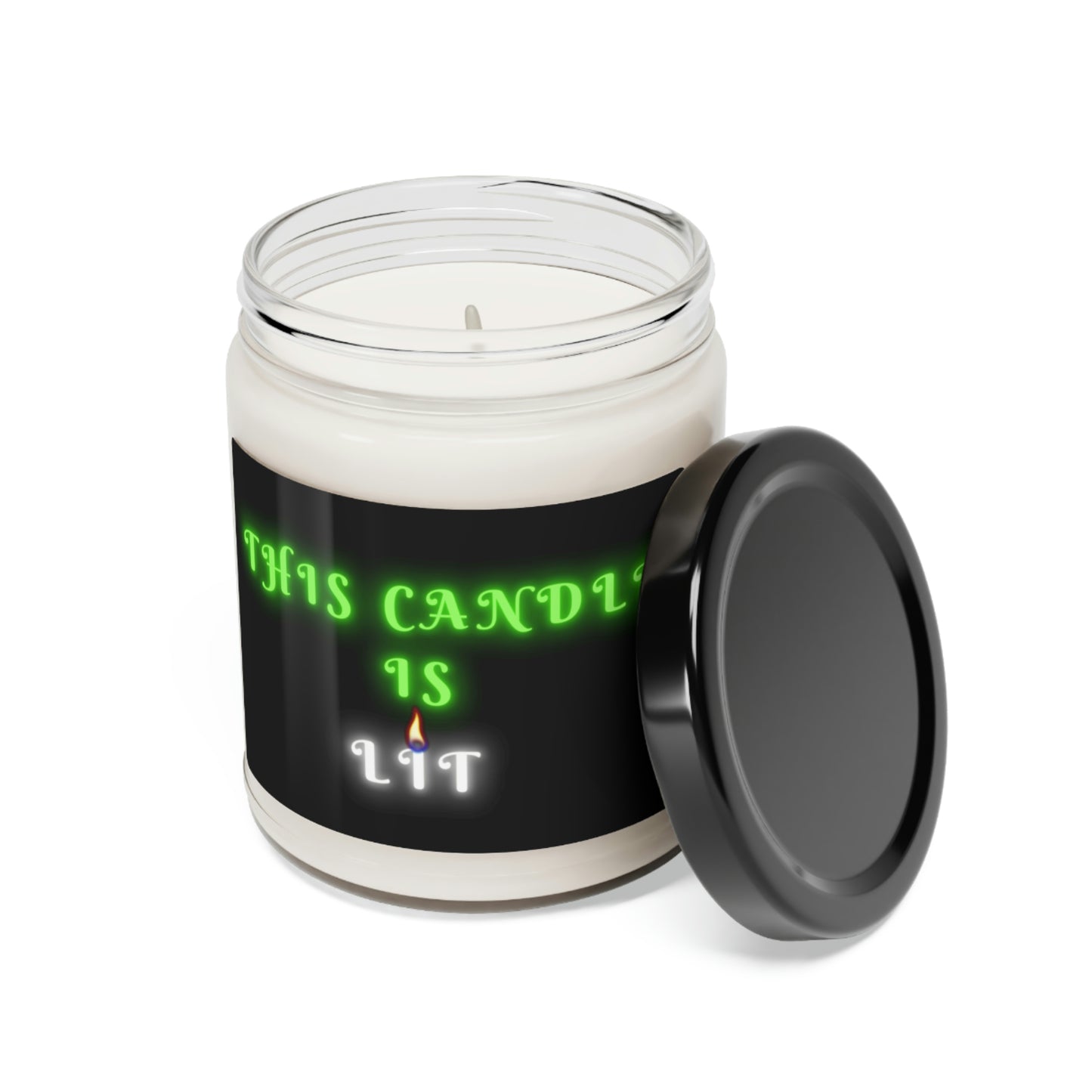 This Candle Is Lit, Scented Soy Candle, 9oz Candle Pun. Silly Gift