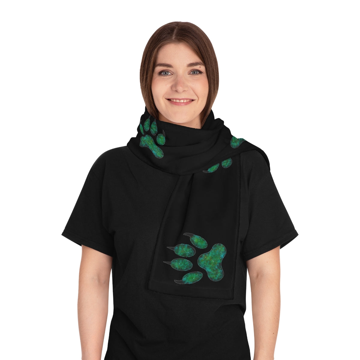 Tiger Paw Print, Winter Scarf