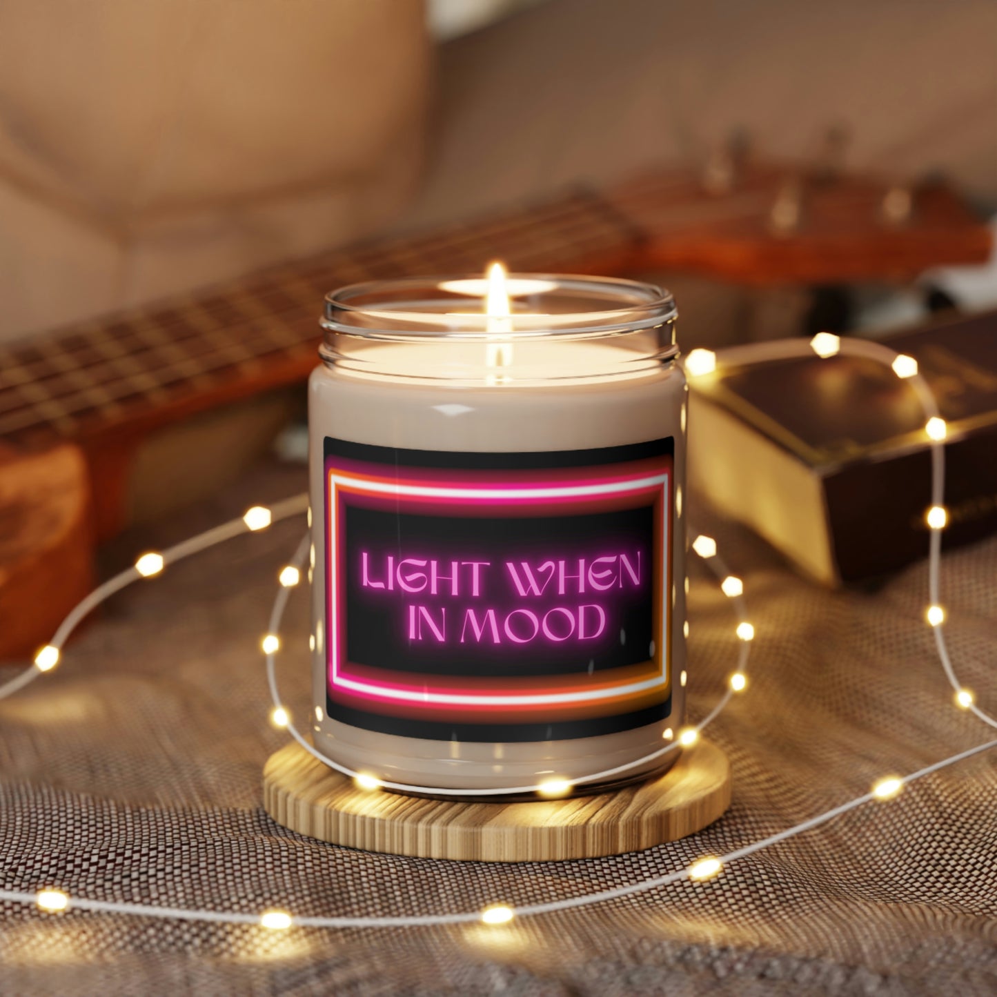 Light When In Mood, Scented Soy Candle, 9oz, Funny Candle Humor, Valentines Day Gift
