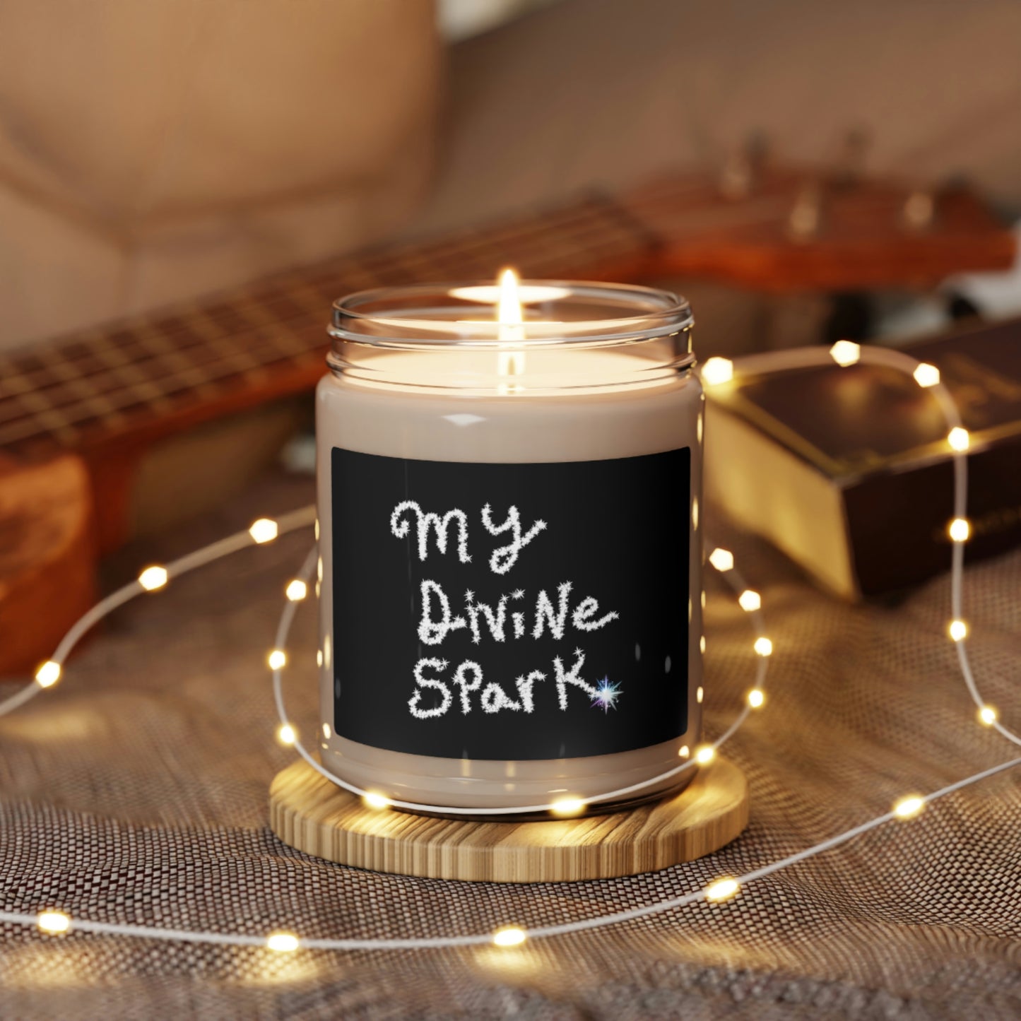 My Divine Spark, Scented Soy Candle, 9oz, Candle Pun, Valentines Day Gift
