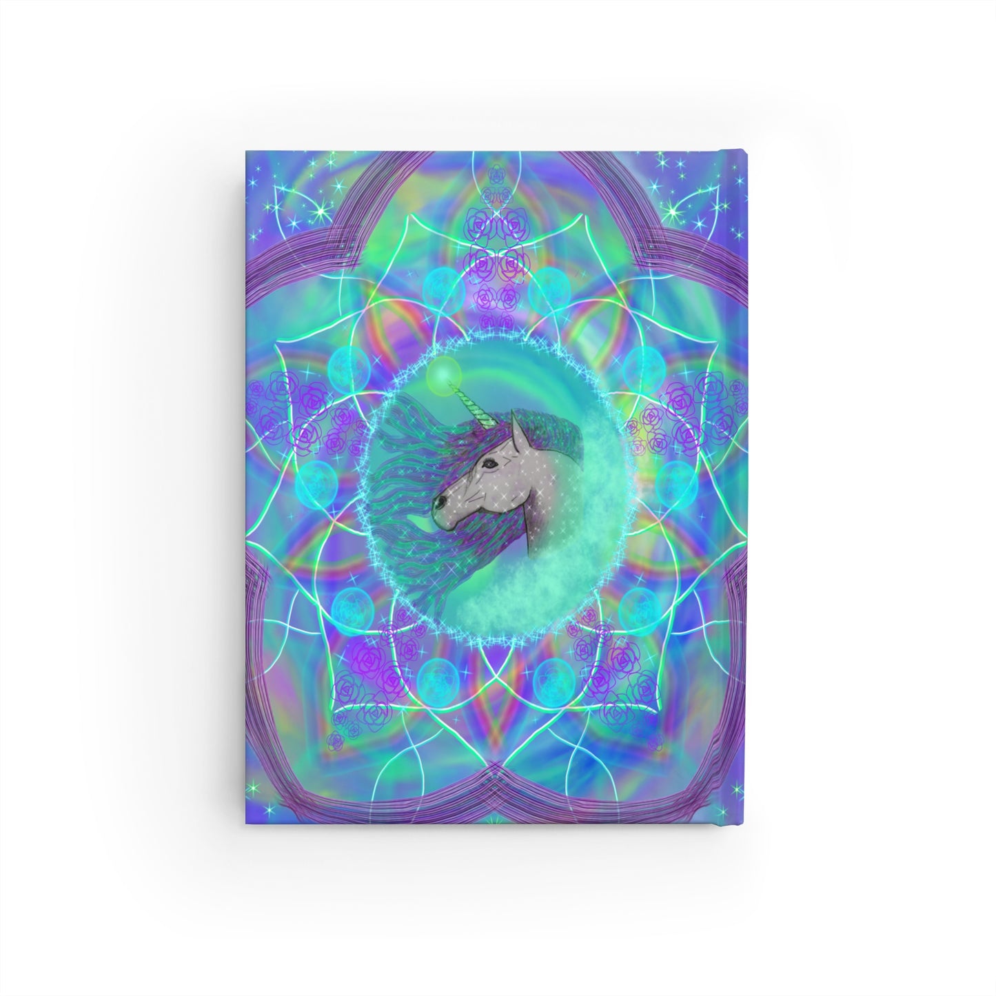 Mystic Unicorn Mandala Hardcover Journal - Ruled Line