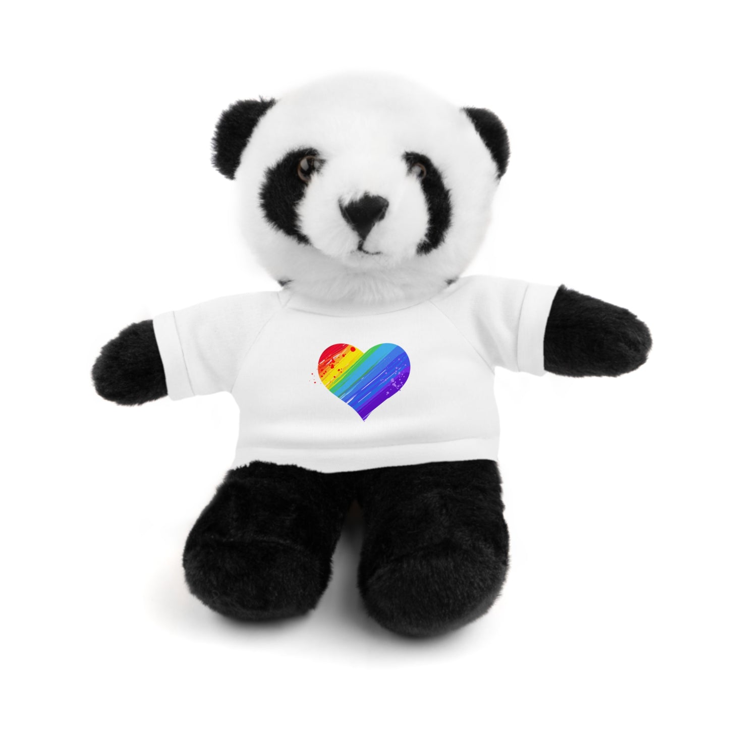 Heart Kids Cute Stuffed Animals with Tee; Panda, Sheep, Lion, Bunny, Teddy Bear, Jaguar