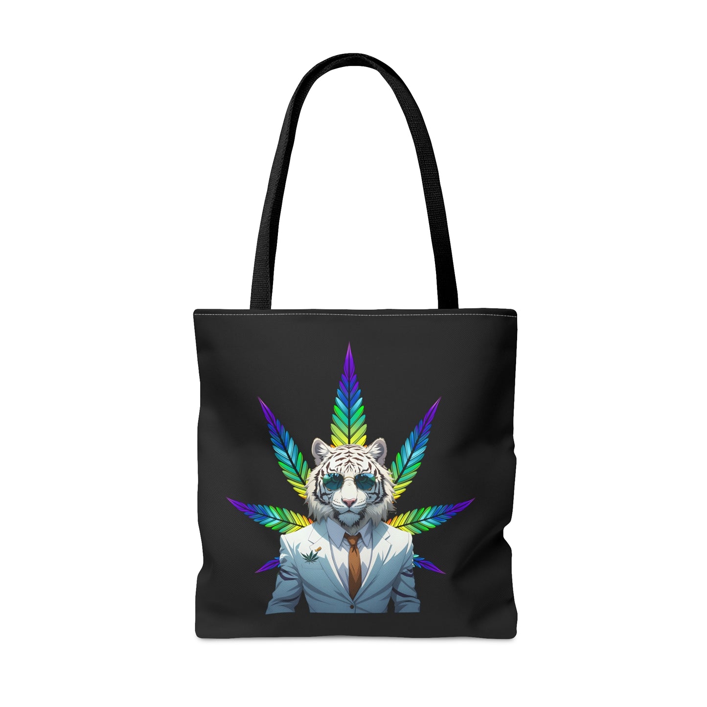 White Tiger 420 Themed, Tote Bag